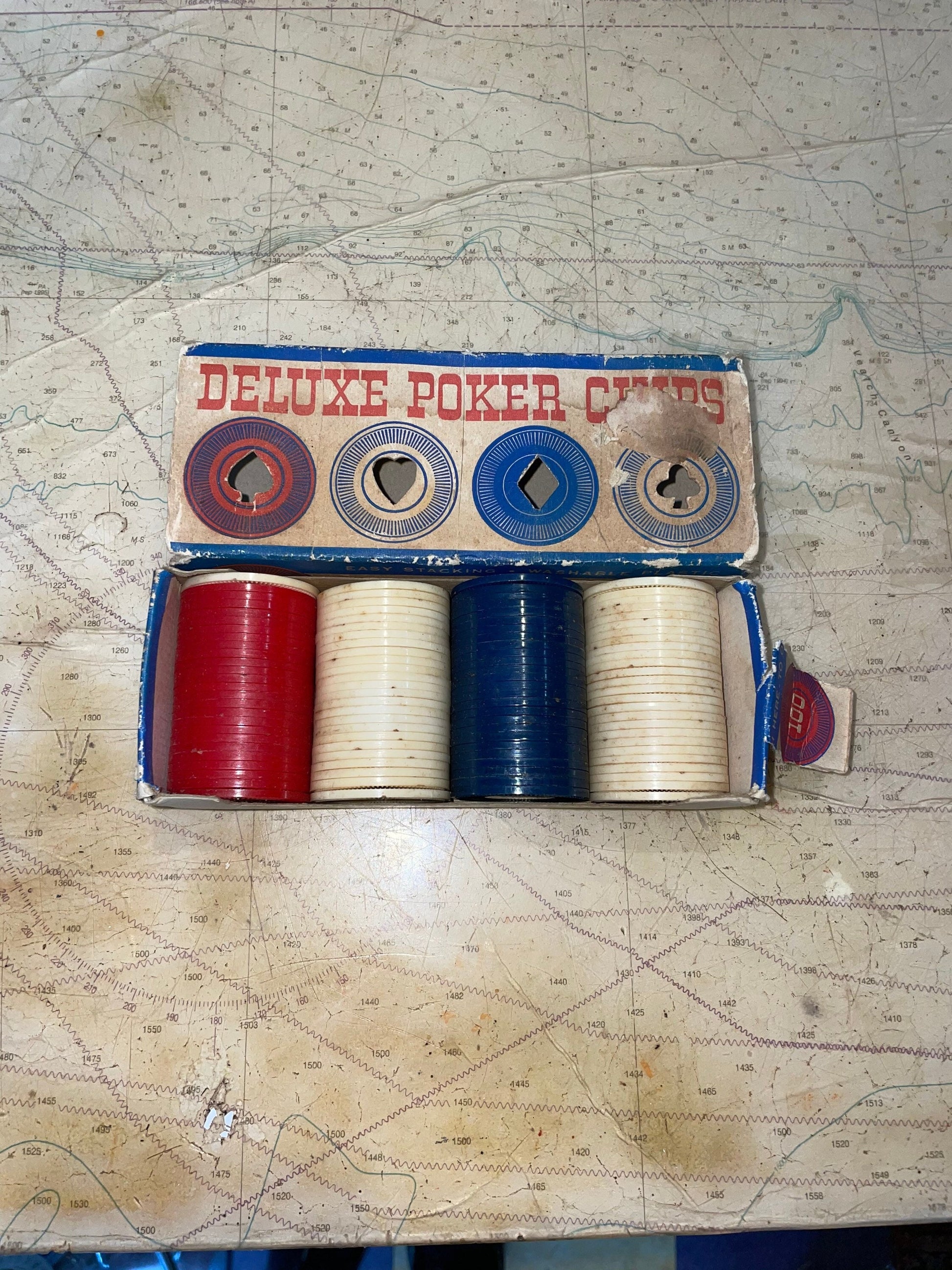 Vintage Mayer Plastic Poker Chips (100 ct) | Home & Living