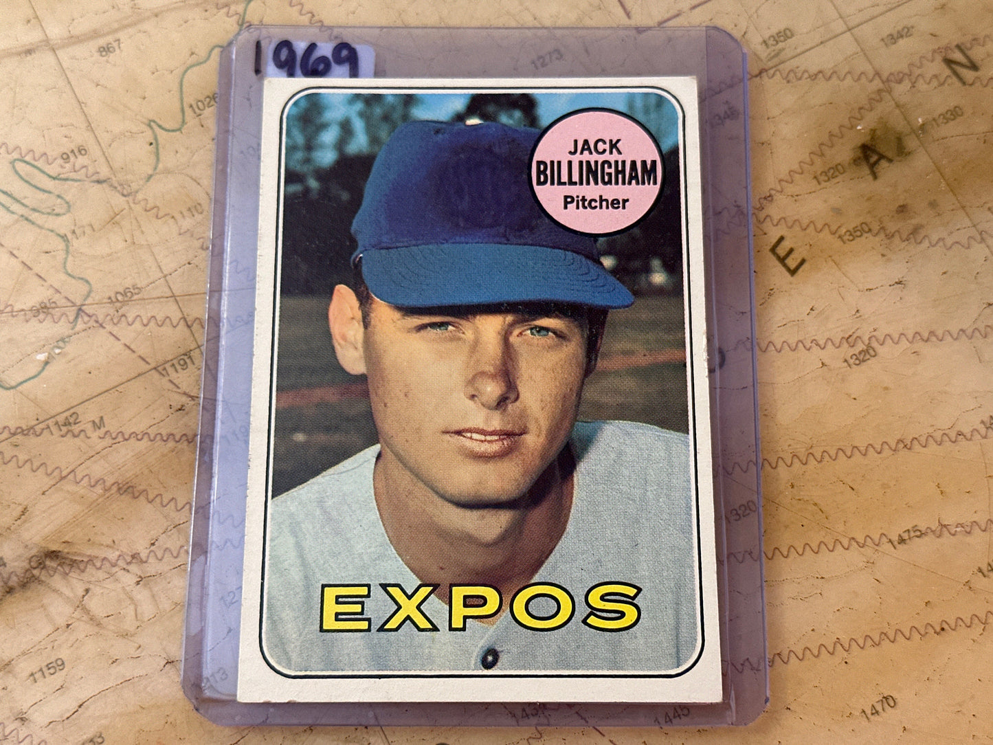 1969 Expos Jack Billingham Pitcher | Baseball Card