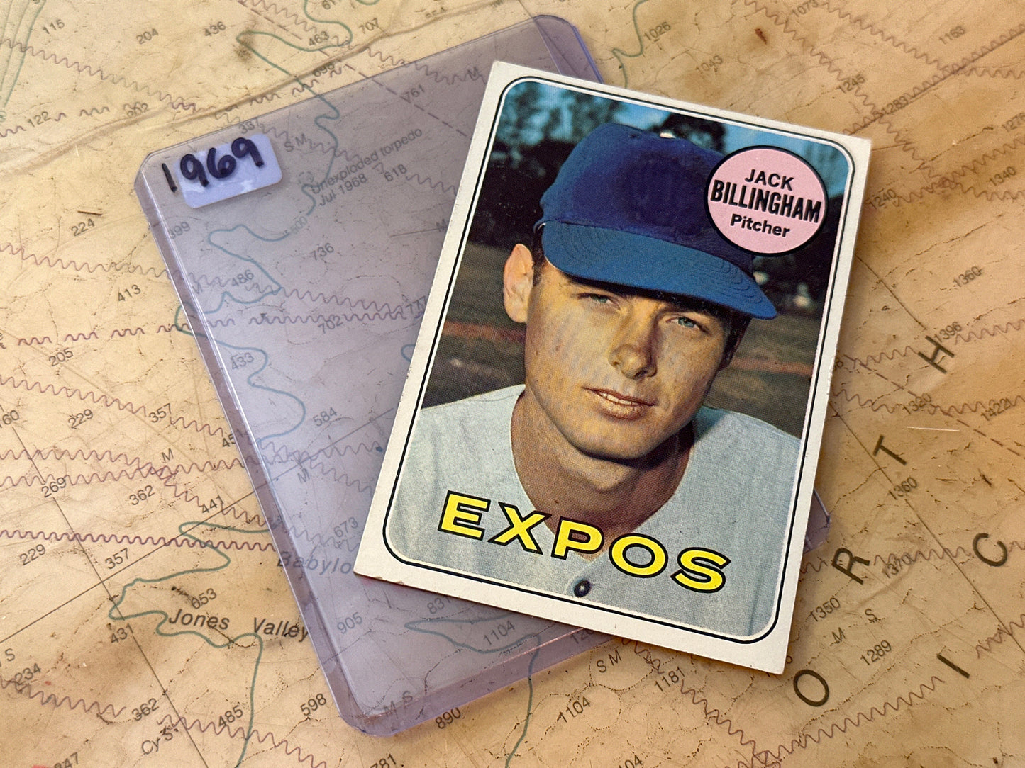 1969 Expos Jack Billingham Pitcher | Baseball Card