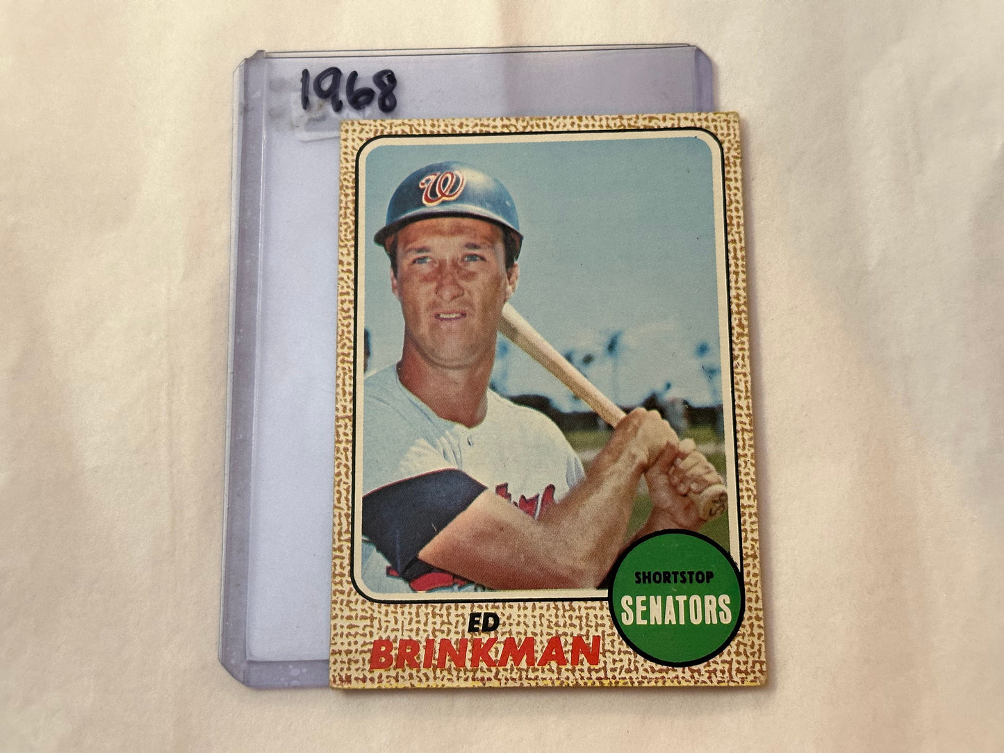 Ed Brinkman - Washington Senators Shortstop | 1968 Baseball Card