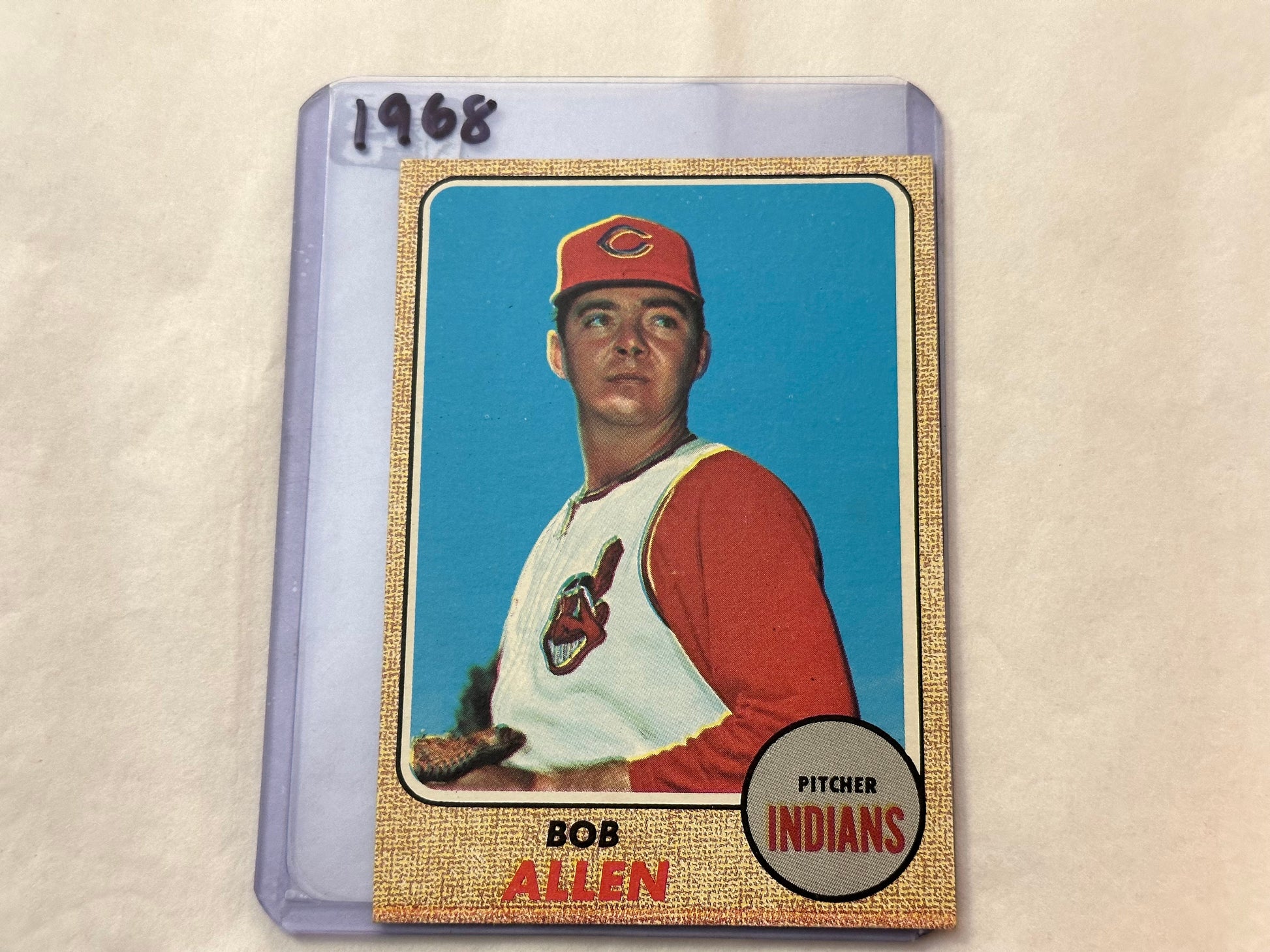 Bob Allen - Cleveland Indians Pitcher | 1968 Baseball Card