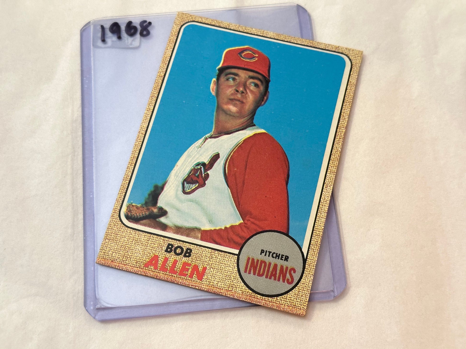 Bob Allen - Cleveland Indians Pitcher | 1968 Baseball Card