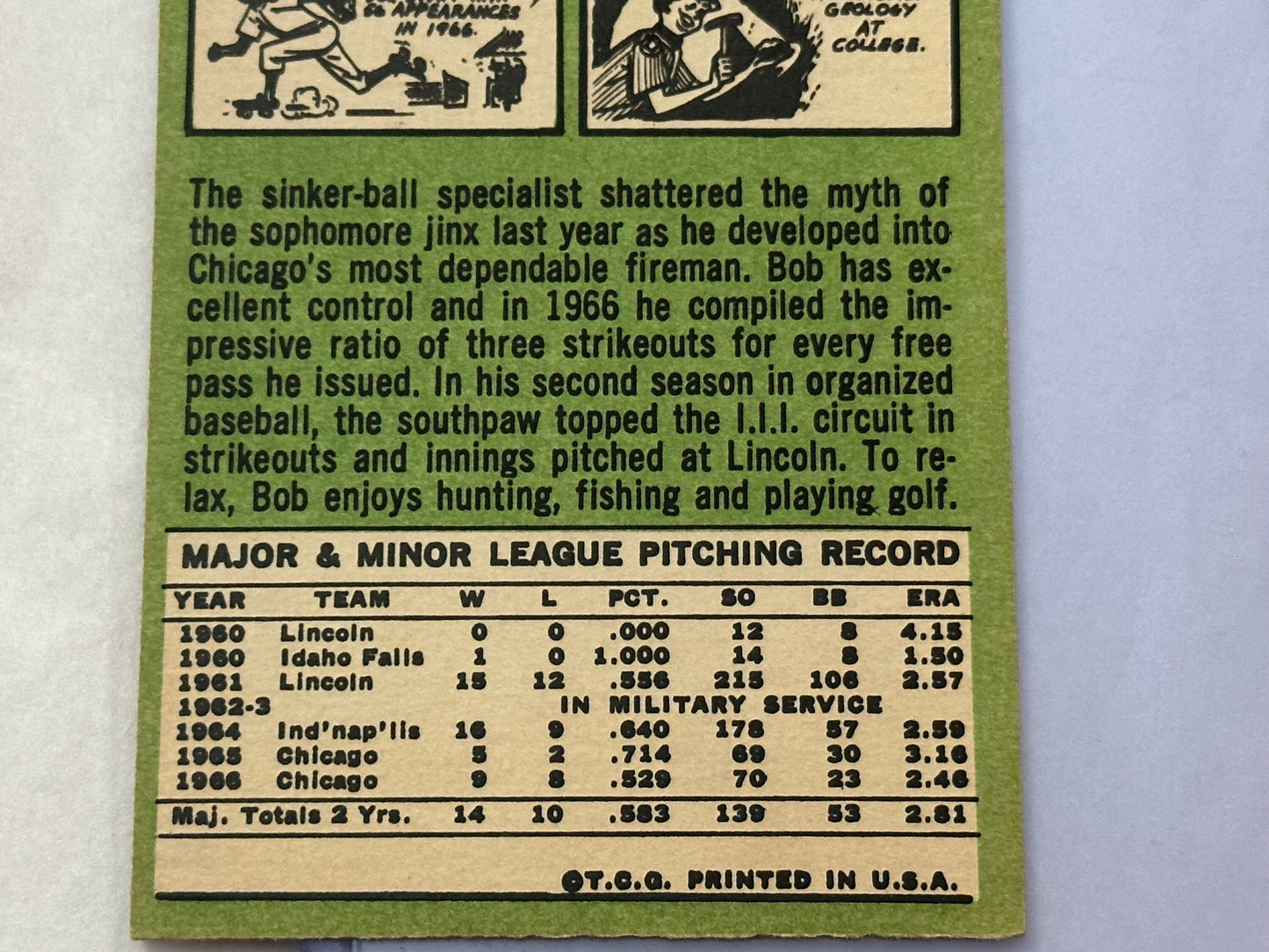 Bob Locker - White Sox Pitcher | 1967 Baseball Card