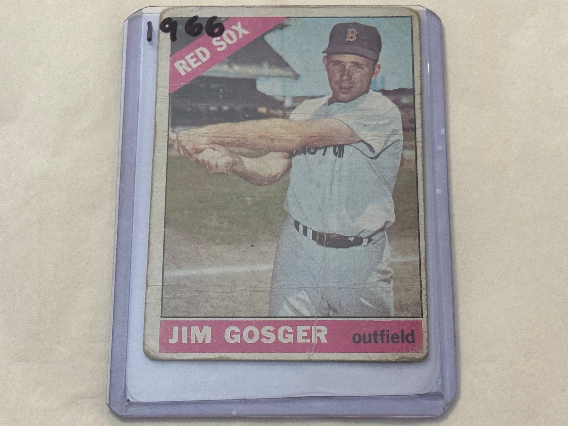 Jim Gosger - Red Sox Outfield | 1966 Baseball Card