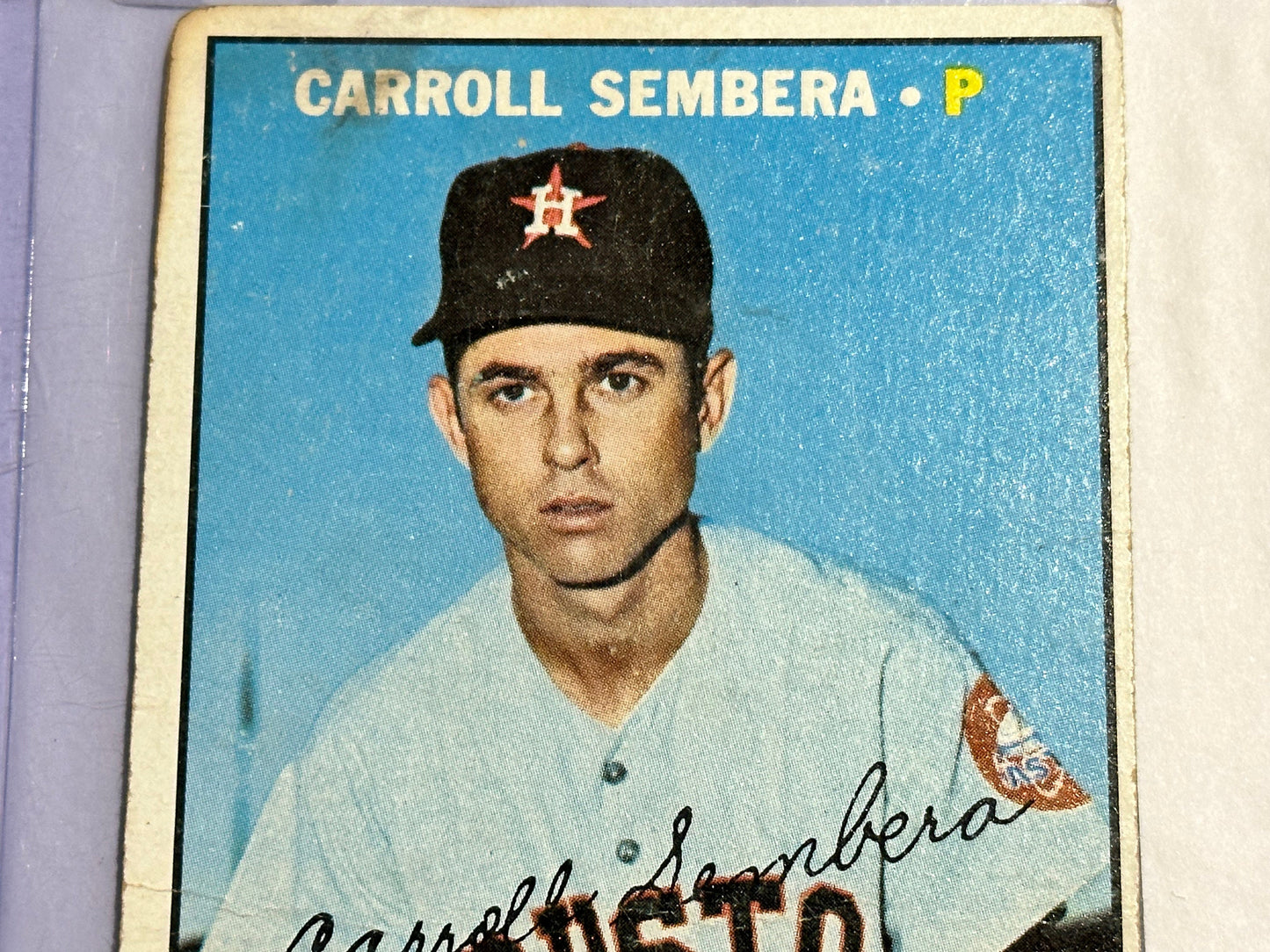 Carroll Sembera - Houston Astros - Pitcher | Baseball Card