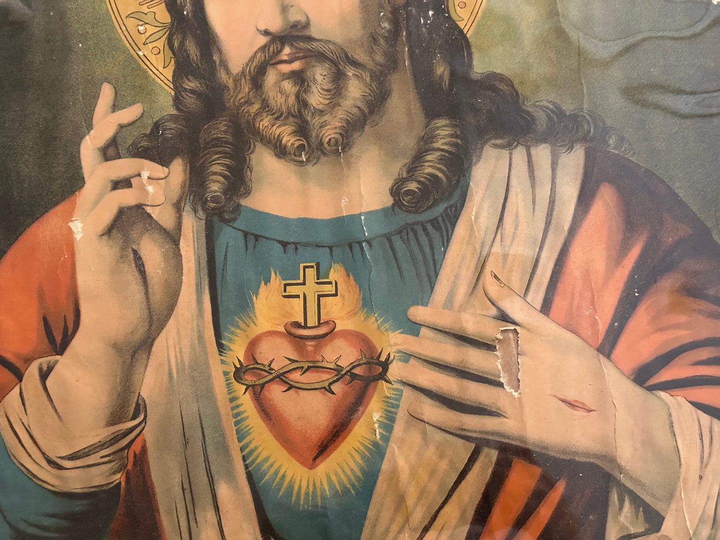 Original Lithograph of Jesus Christ | Home Decor