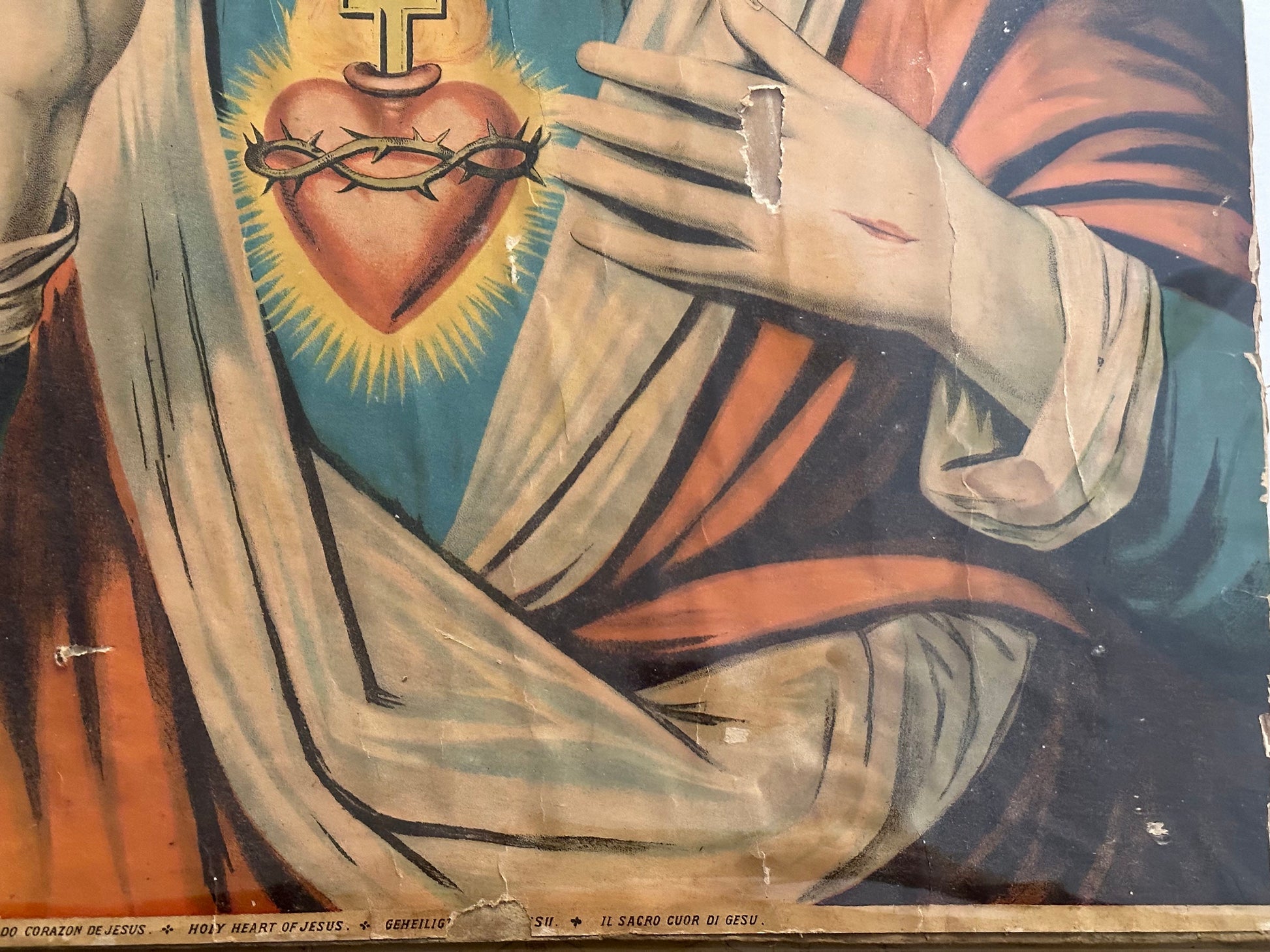 Original Lithograph of Jesus Christ | Home Decor