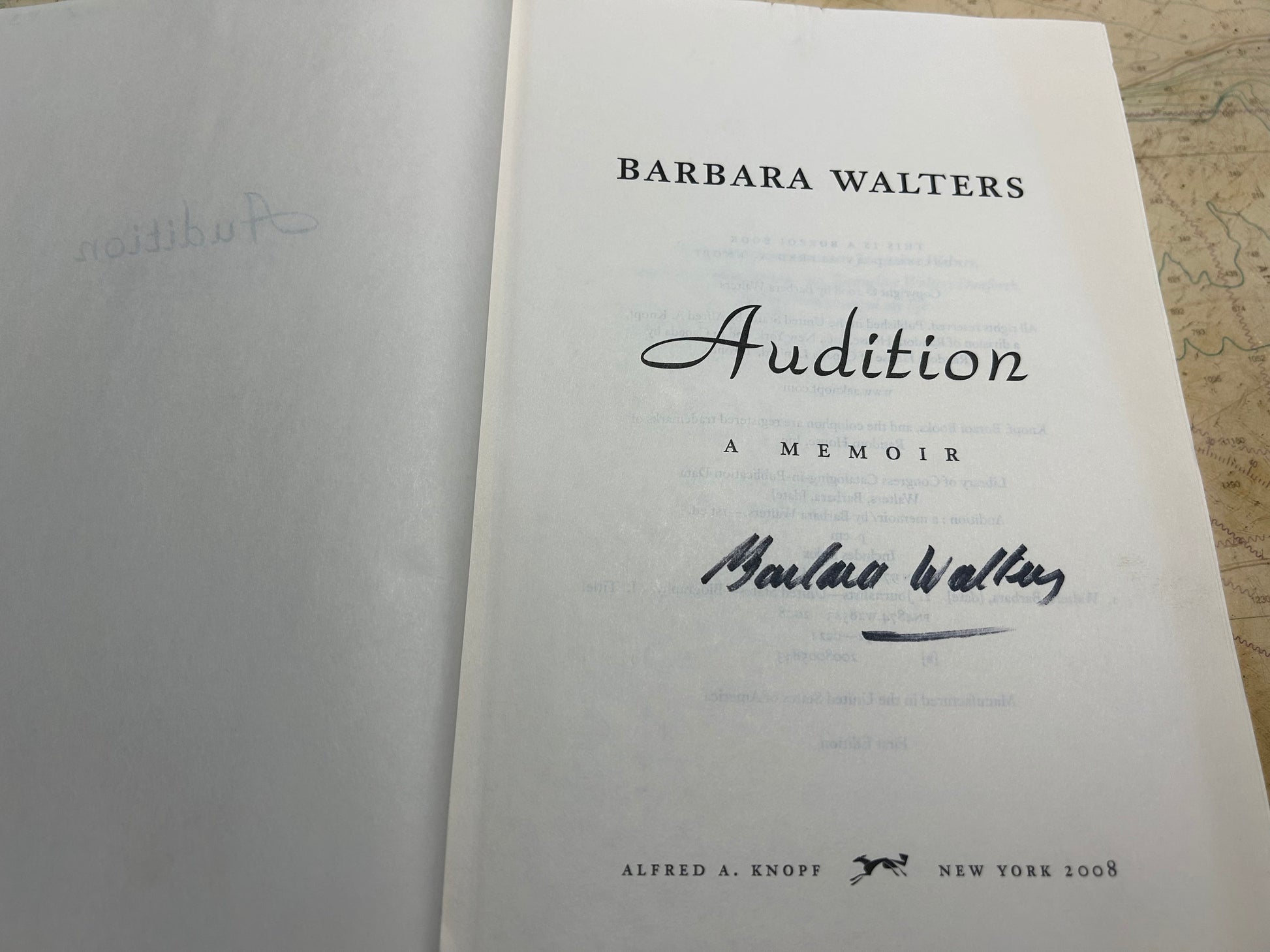 Audition: A Memoir by Barbara Walters *AUTOGRAPHED* | Literature