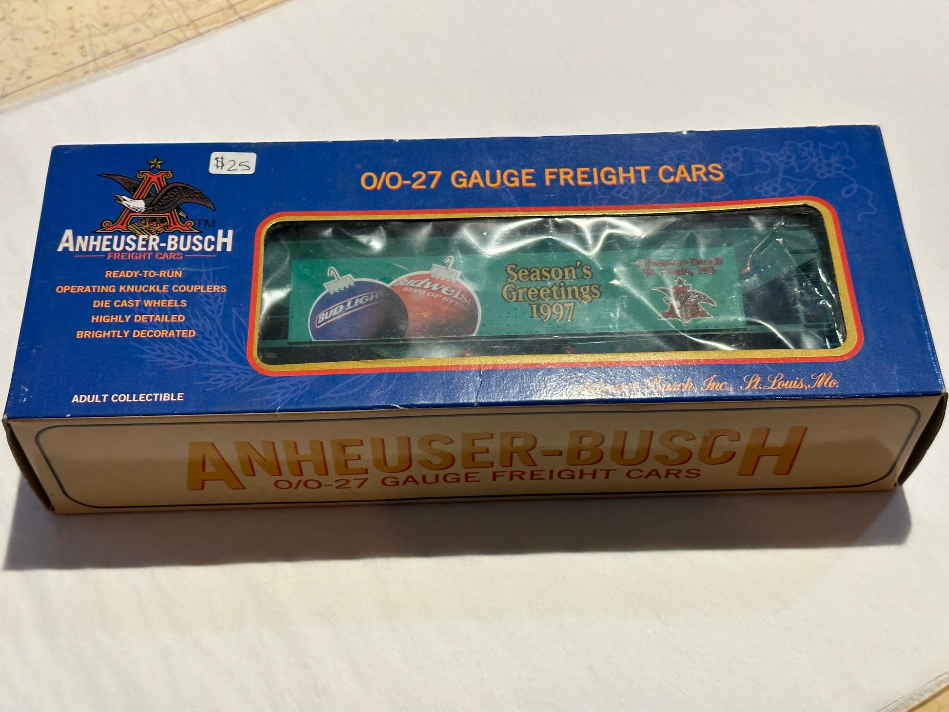 Anheuser-Busch Model Train Freight Cars, Vintage Train Cars, 0/0-27 Gauge Collectibles