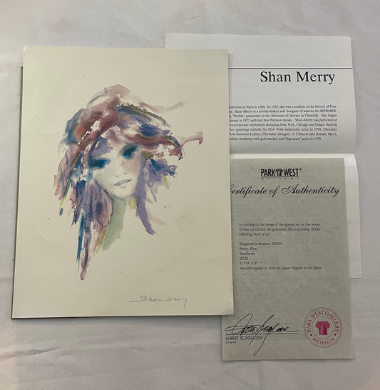 Amethysta by Shan-Merry Artwork and Certificate