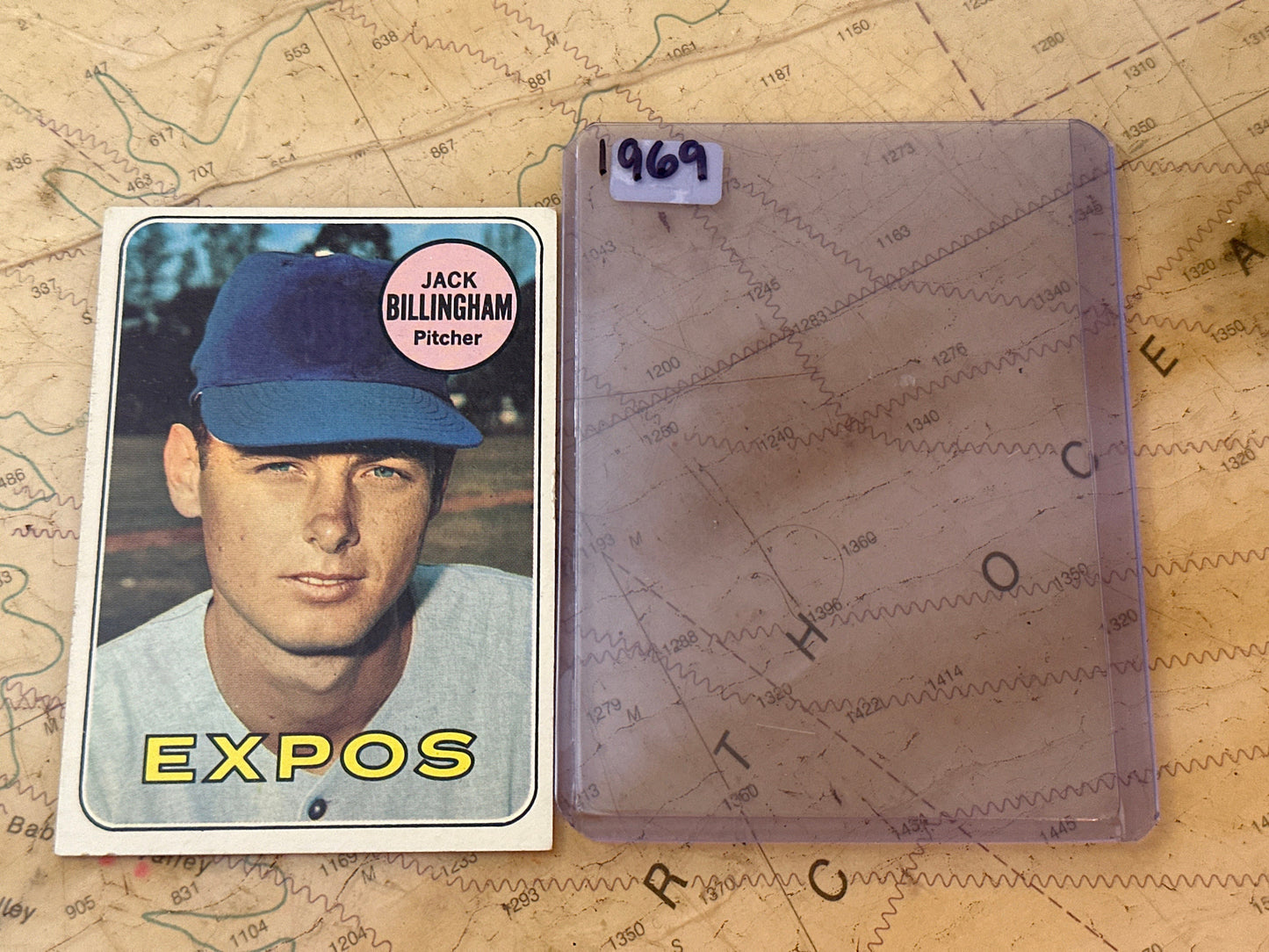 1969 Expos Jack Billingham Pitcher | Baseball Card