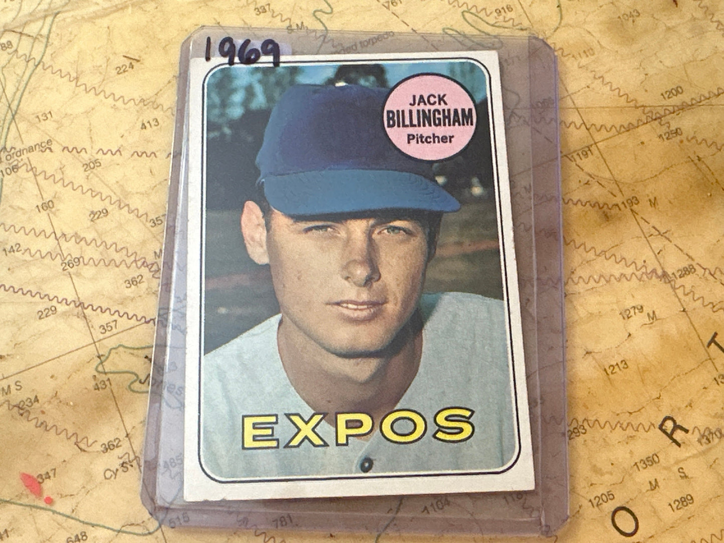 1969 Expos Jack Billingham Pitcher | Baseball Card