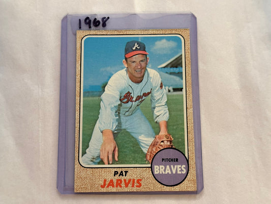 Pat Jarvis - Atlanta Braves Pitcher | 1968 Baseball Card