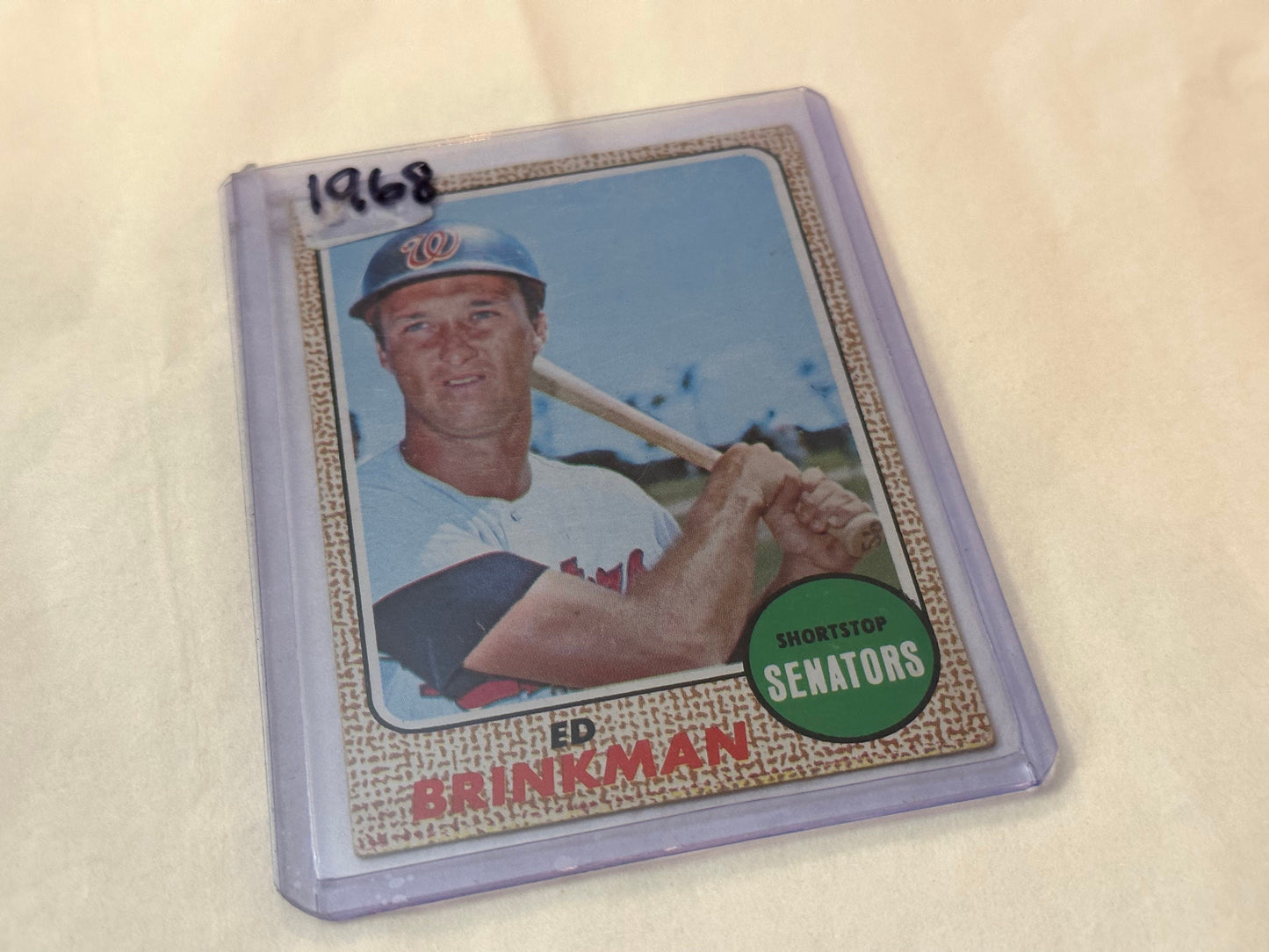 Ed Brinkman - Washington Senators Shortstop | 1968 Baseball Card