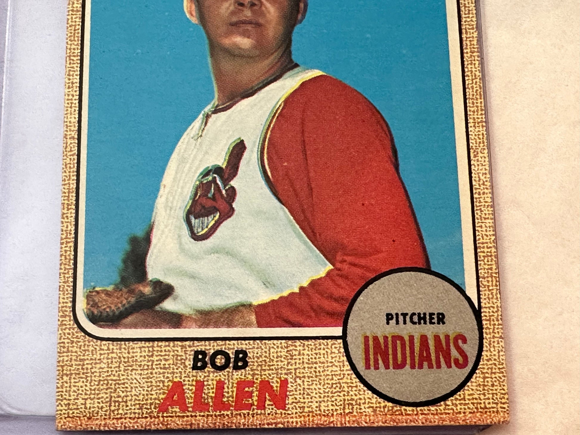 Bob Allen - Cleveland Indians Pitcher | 1968 Baseball Card