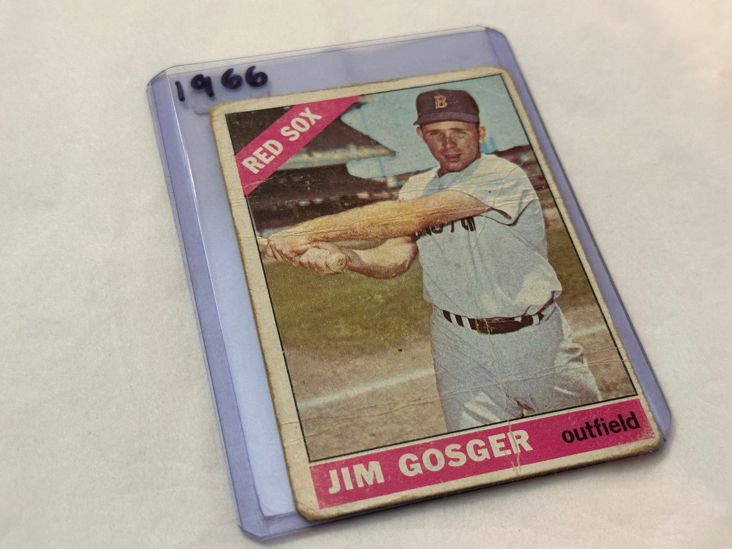 Jim Gosger - Red Sox Outfield | 1966 Baseball Card