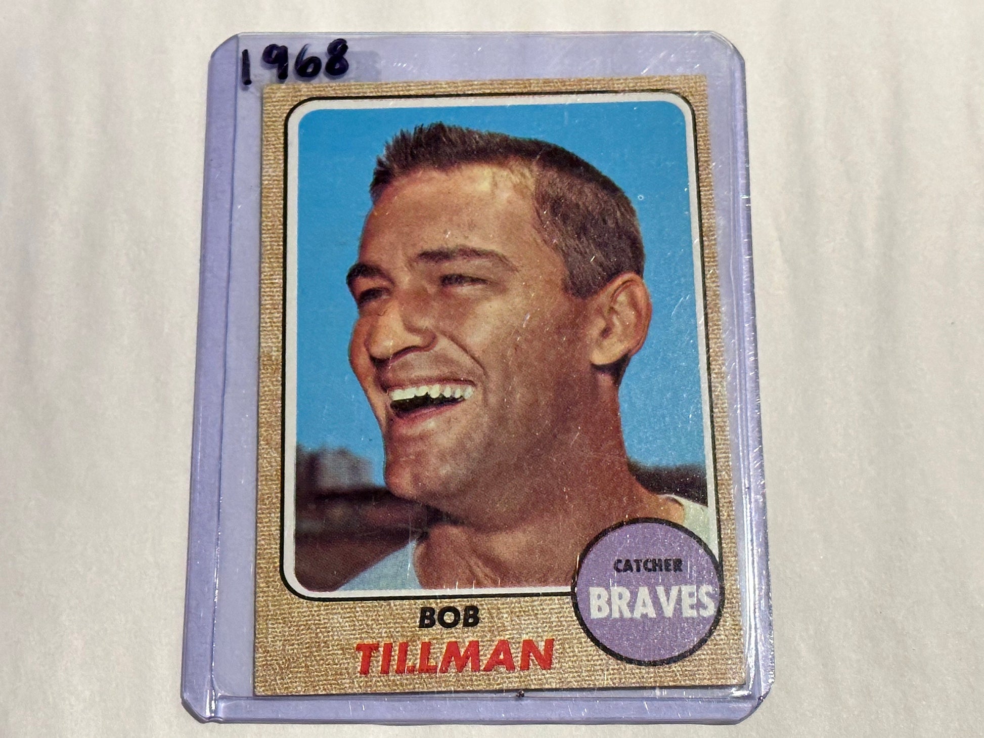 Bob Tillman - Atlanta Braves - Catcher | Baseball Card