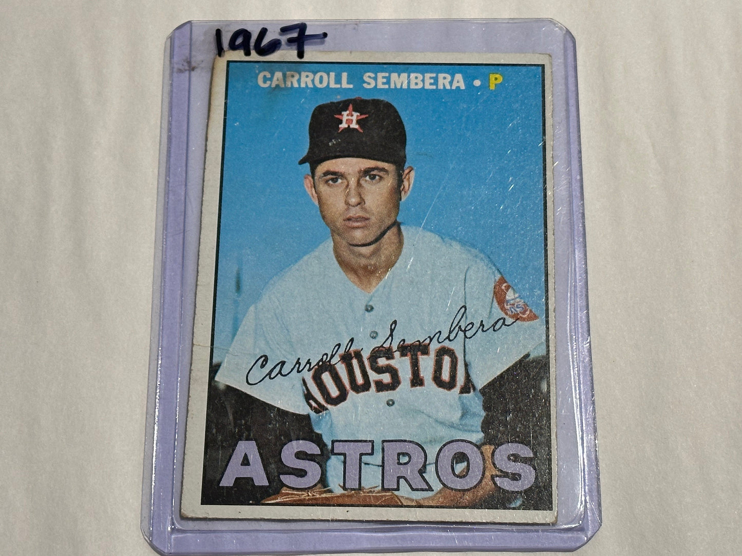 Carroll Sembera - Houston Astros - Pitcher | Baseball Card