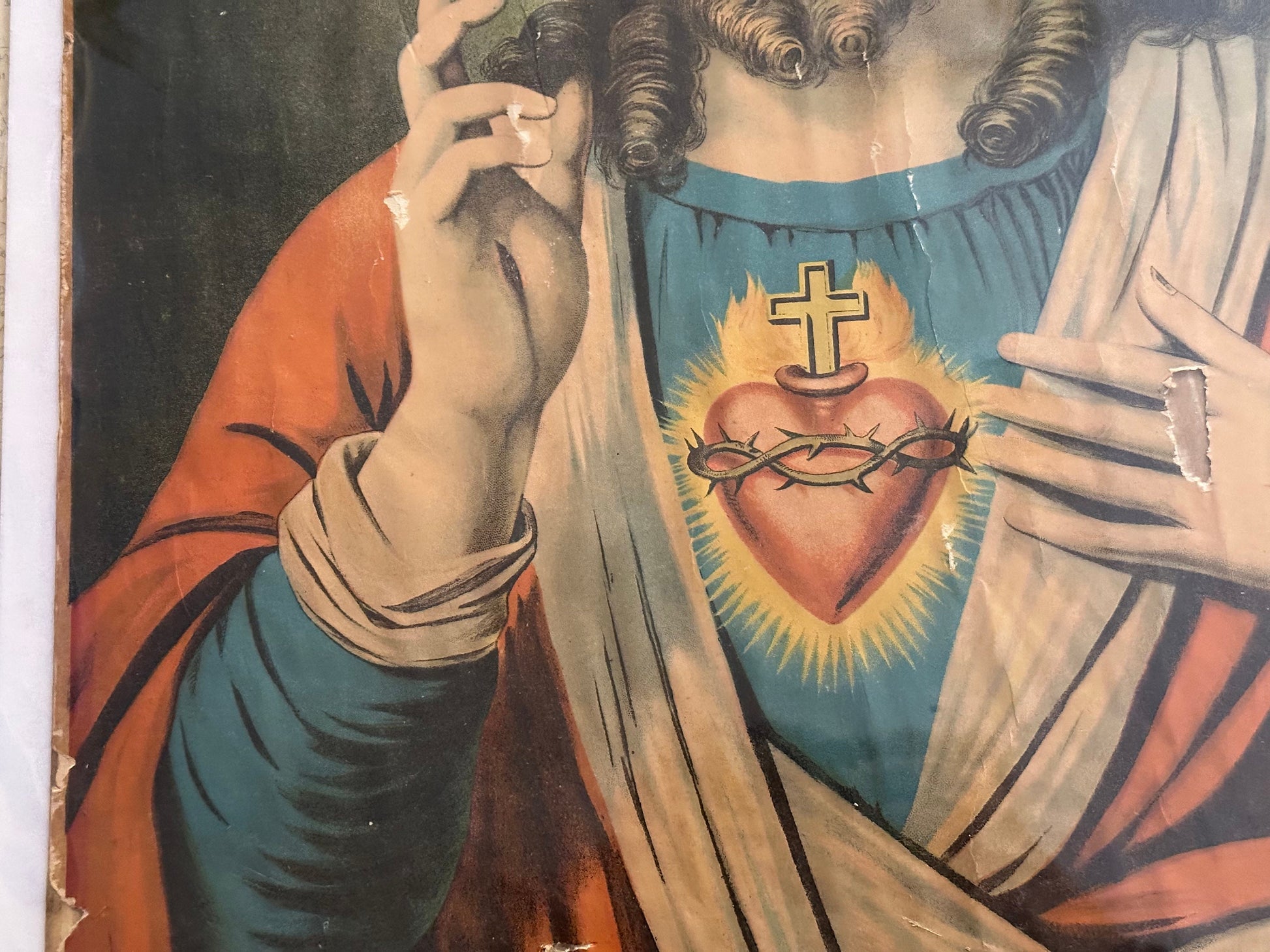 Original Lithograph of Jesus Christ | Home Decor