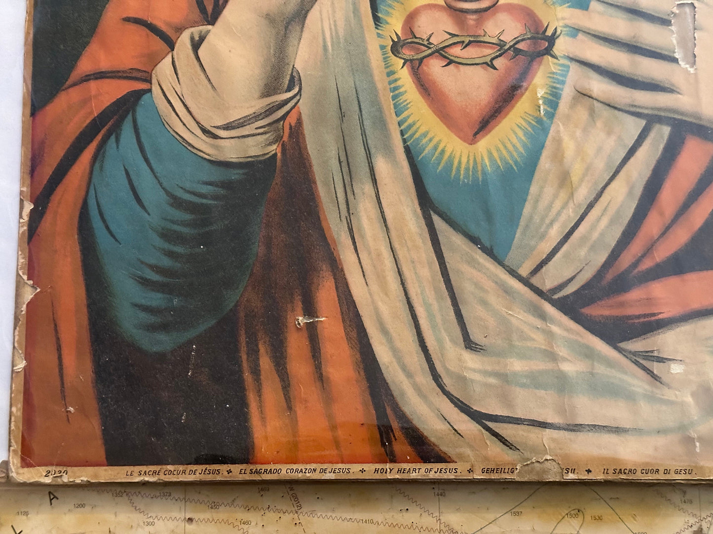 Original Lithograph of Jesus Christ | Home Decor