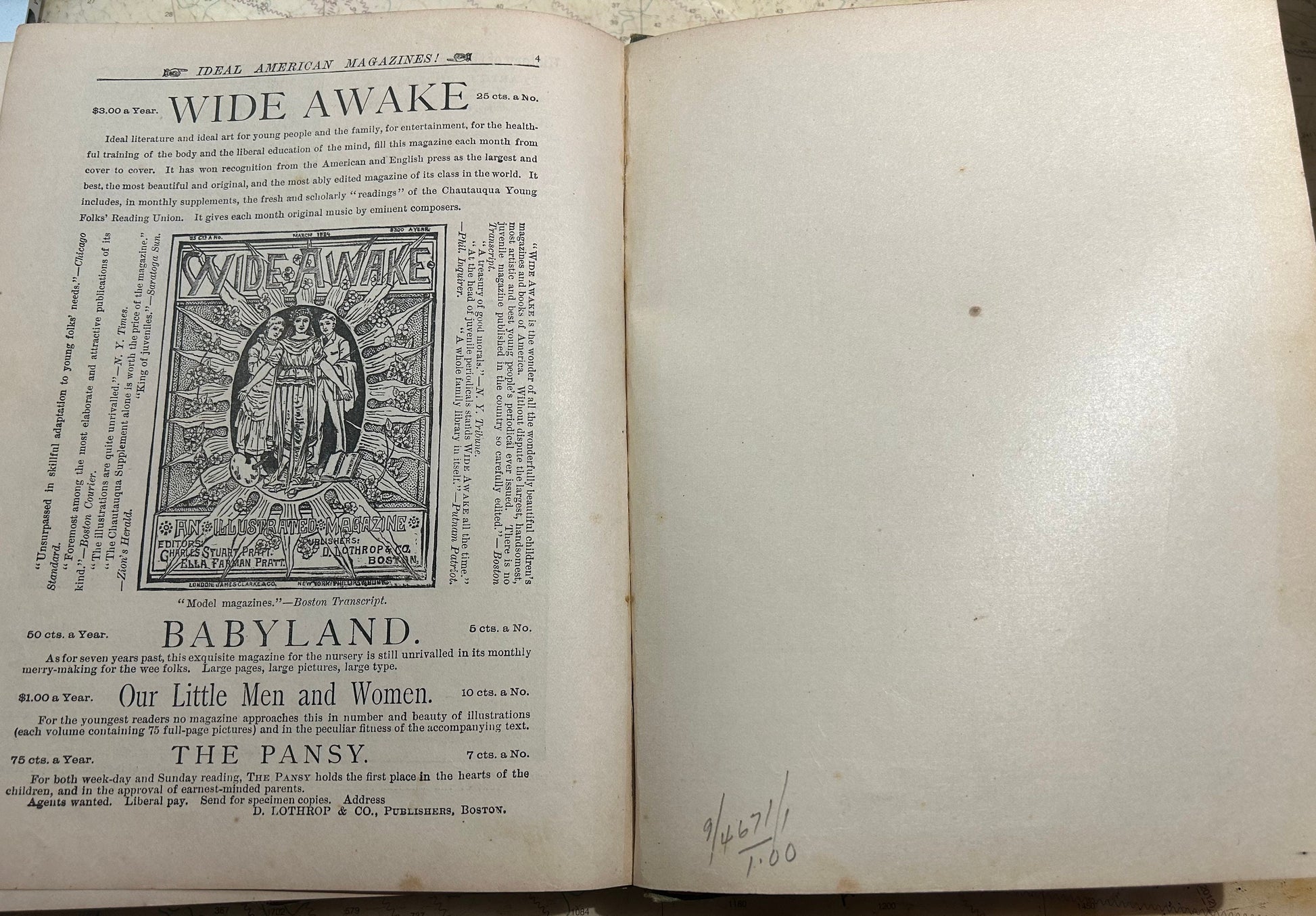 Wide Awake, Volume R, 1884, D. Lothrop & Company by Multiple Authors | Literature