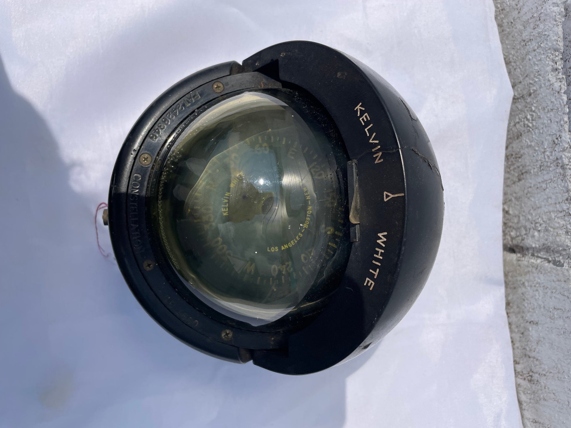 Vintage Kelvin White Marine Compass