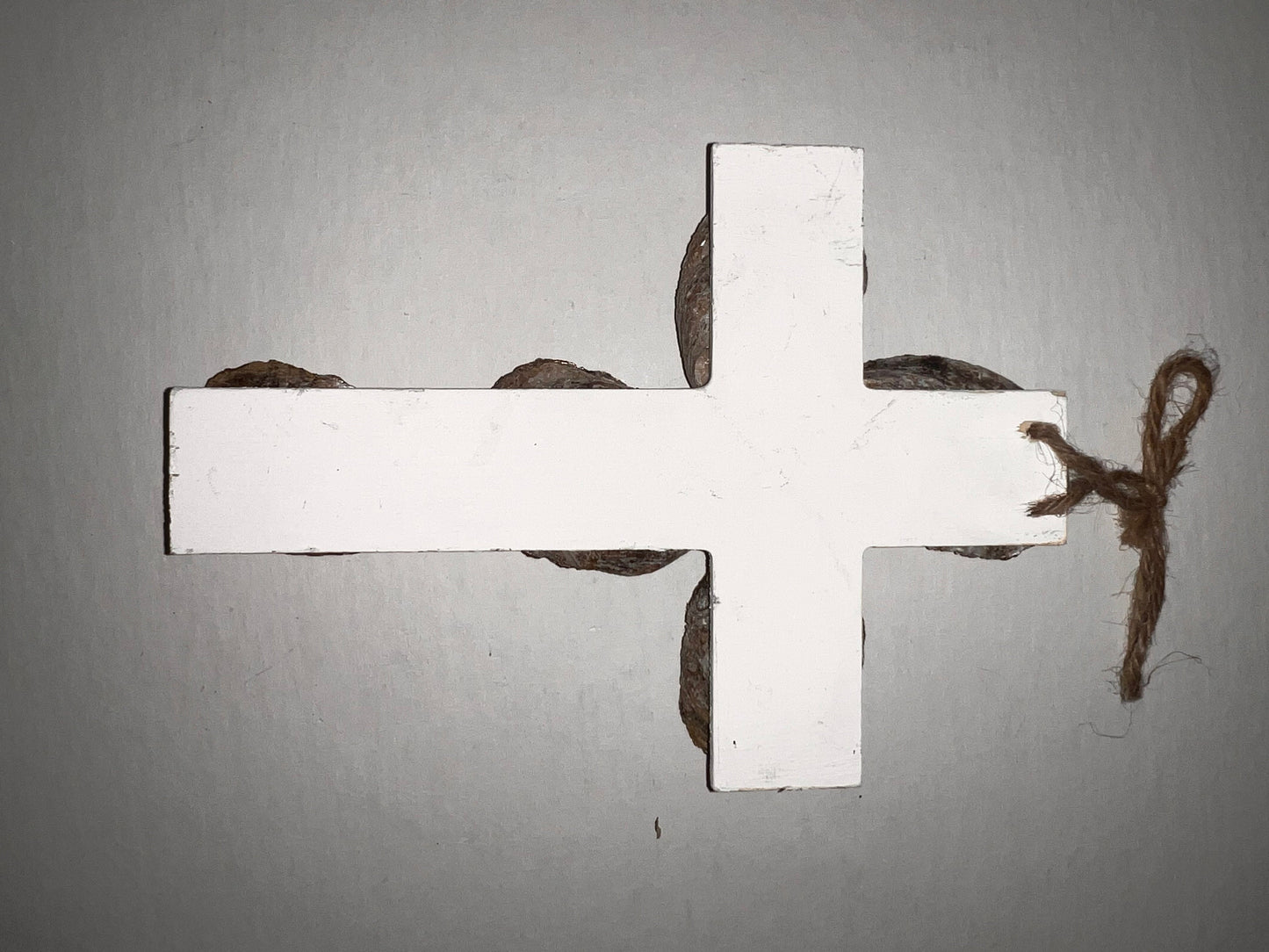 Seashell Serenity: Handcrafted Oyster Shell Cross - Beautiful Blend of Nature and Faith