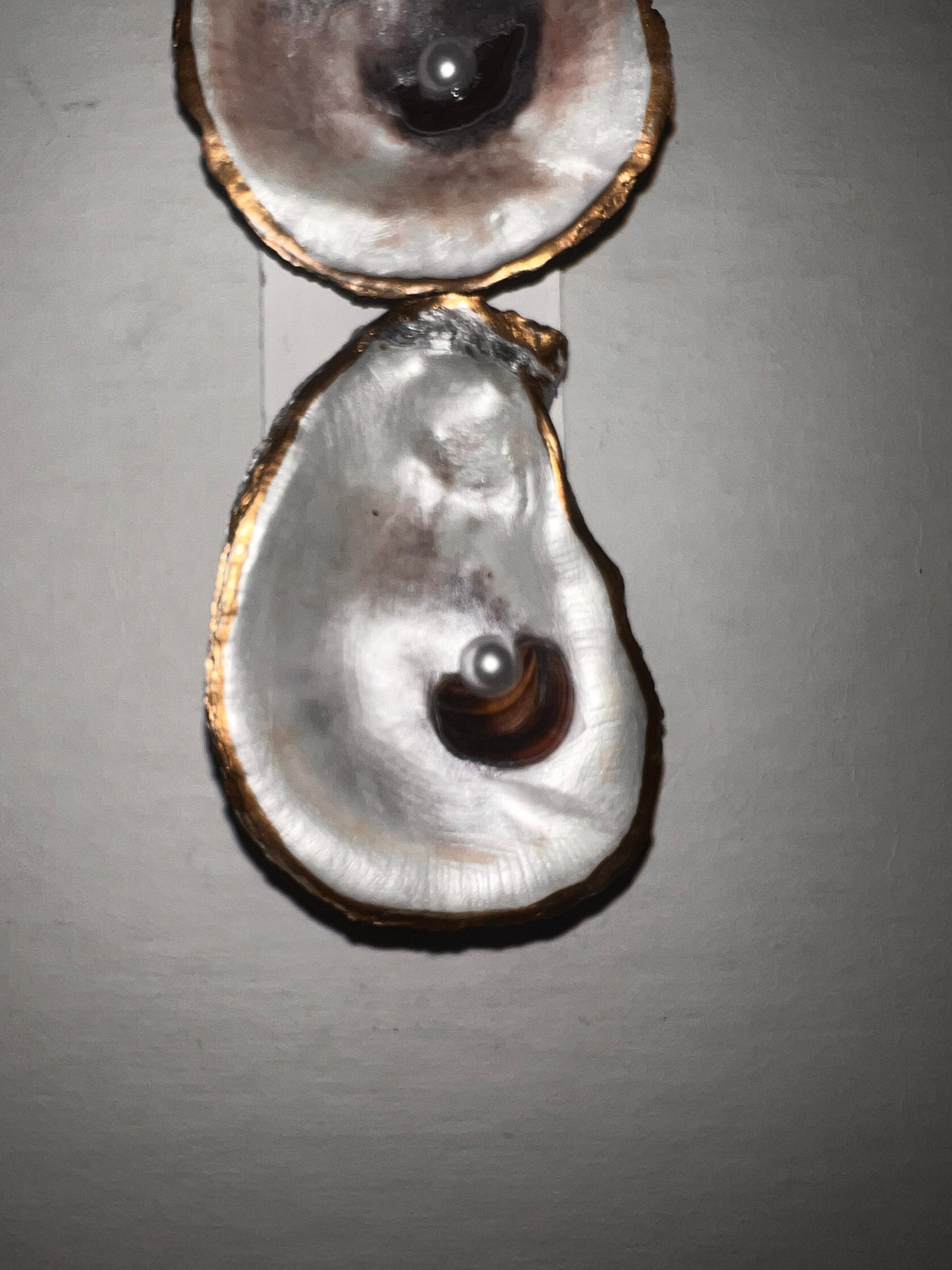Seashell Serenity: Handcrafted Oyster Shell Cross - Beautiful Blend of Nature and Faith