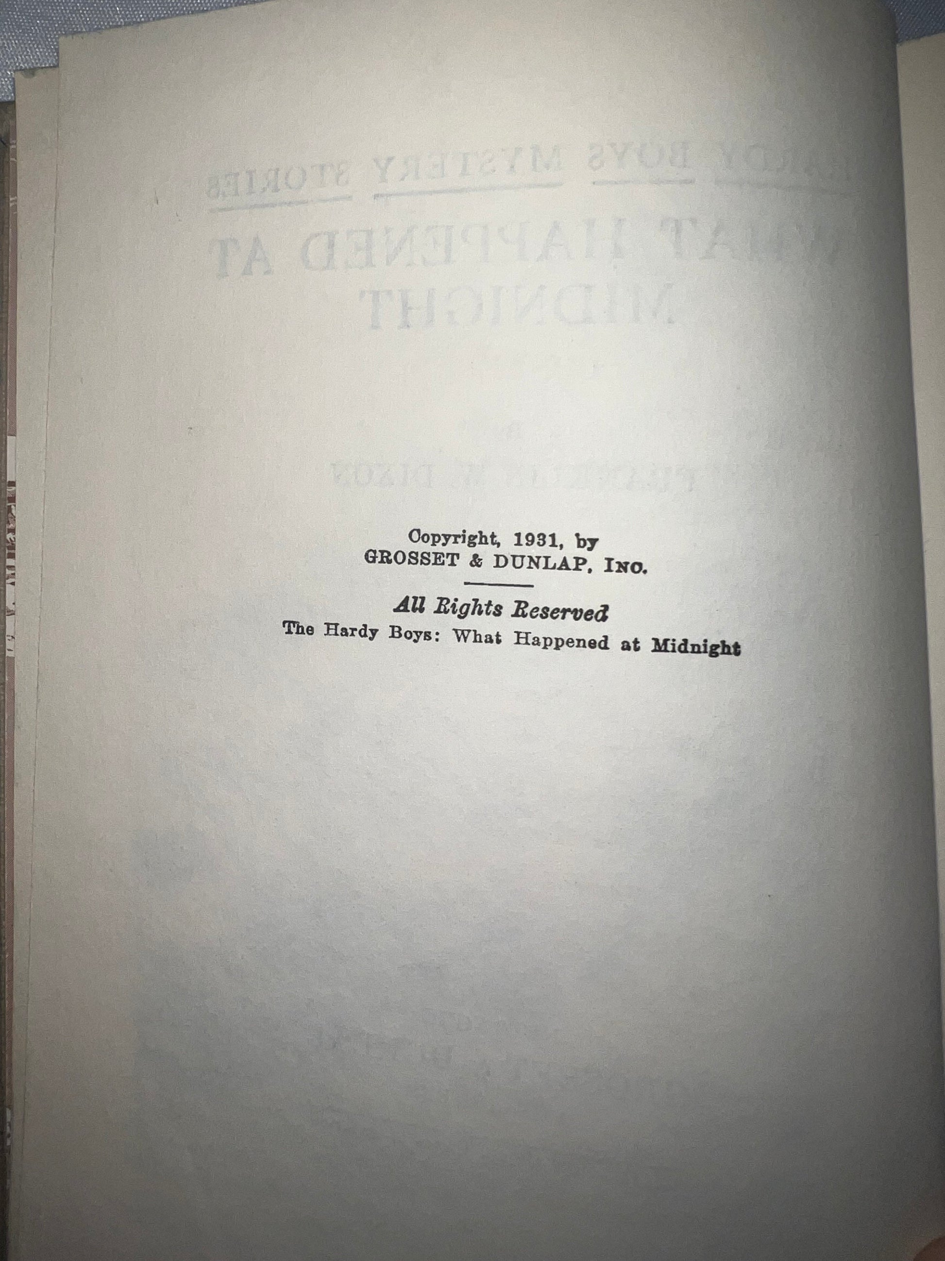 What Happened at Midnight by Franklin W. Dixon