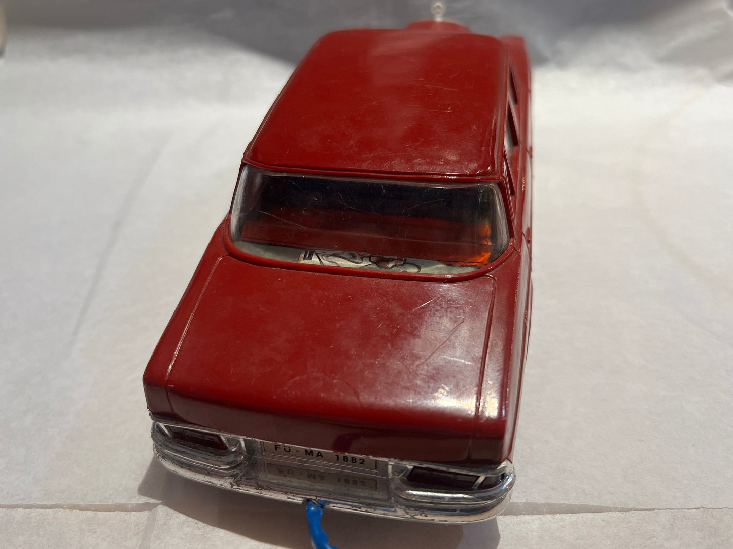 Vintage 1960s Remote Control Car - Gama DDR 4077 - Mercedes Benz 220 - Plastic Tin Toy Car - Untested Toy Car