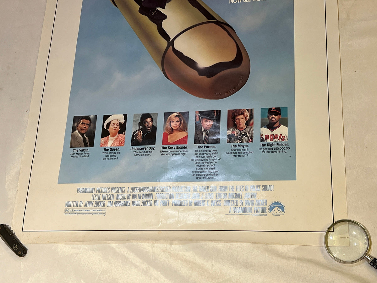 Vintage Naked Gun Poster | 1988 Naked Gun | Comedy Movie Poster | Zucker Abrahams Zucker