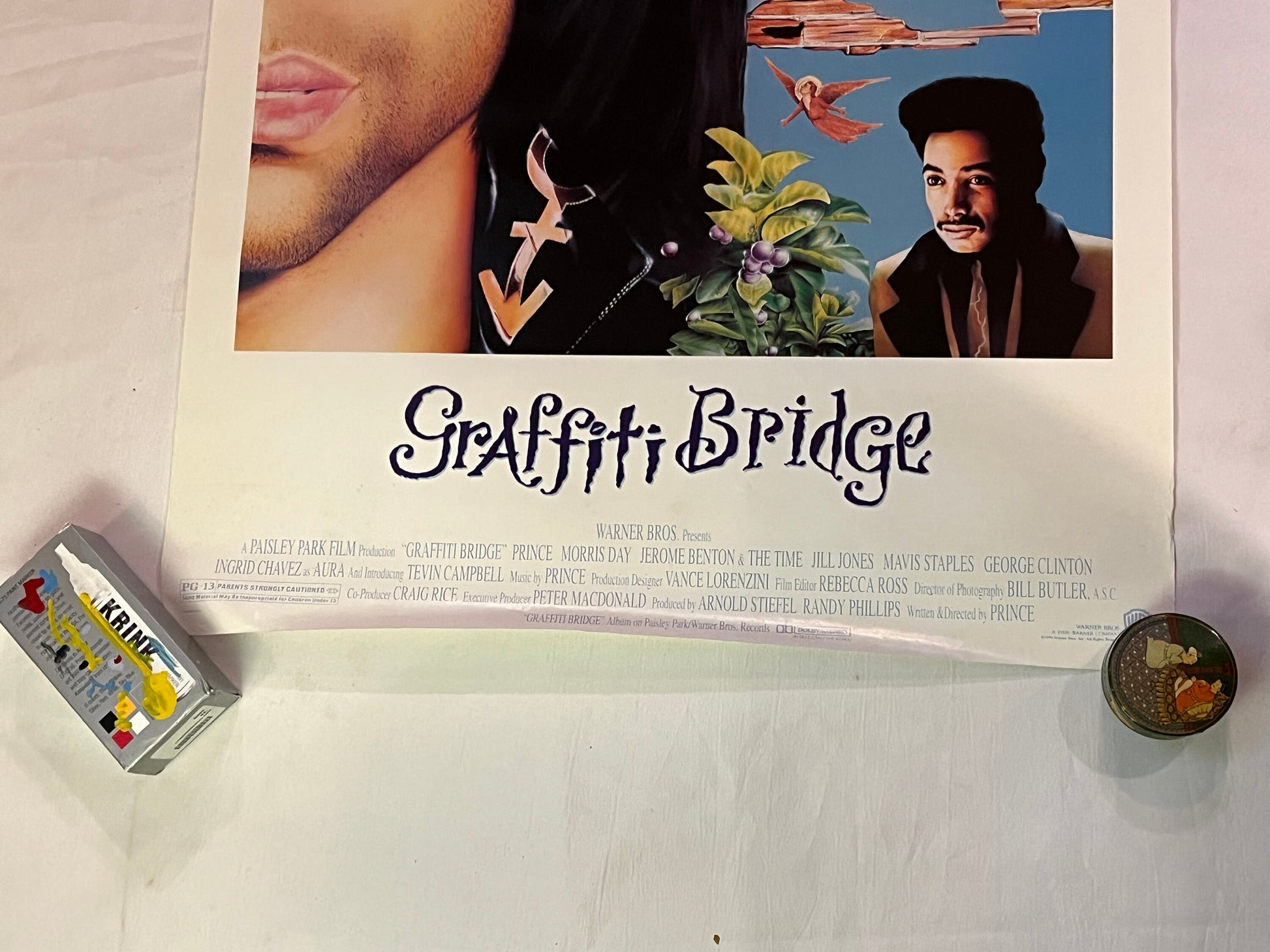 Vintage Prince Poster | 1990 Graffiti Bridge Poster | Vintage Movie Poster | Made In USA poster | Warner Brothers Original Poster