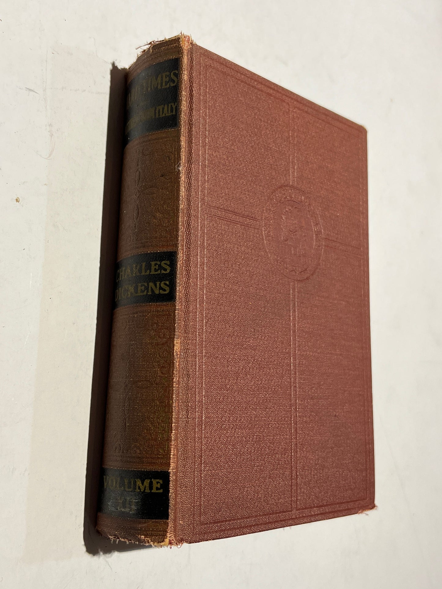 Hard Times & Pictures From Italy Volume XII by Charles Dickens | Cleartype Edition, Illustrated | Books, Inc. Publishers | 1930s |