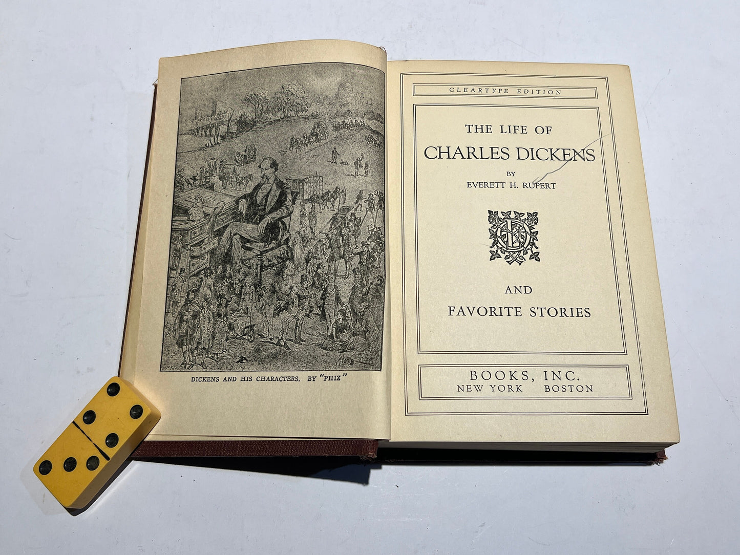 Life Of Dickens Selected Stories Volume XX by Charles Dickens | Cleartype Edition, Illustrated | Books, Inc. Publishers | 1930s | Biography