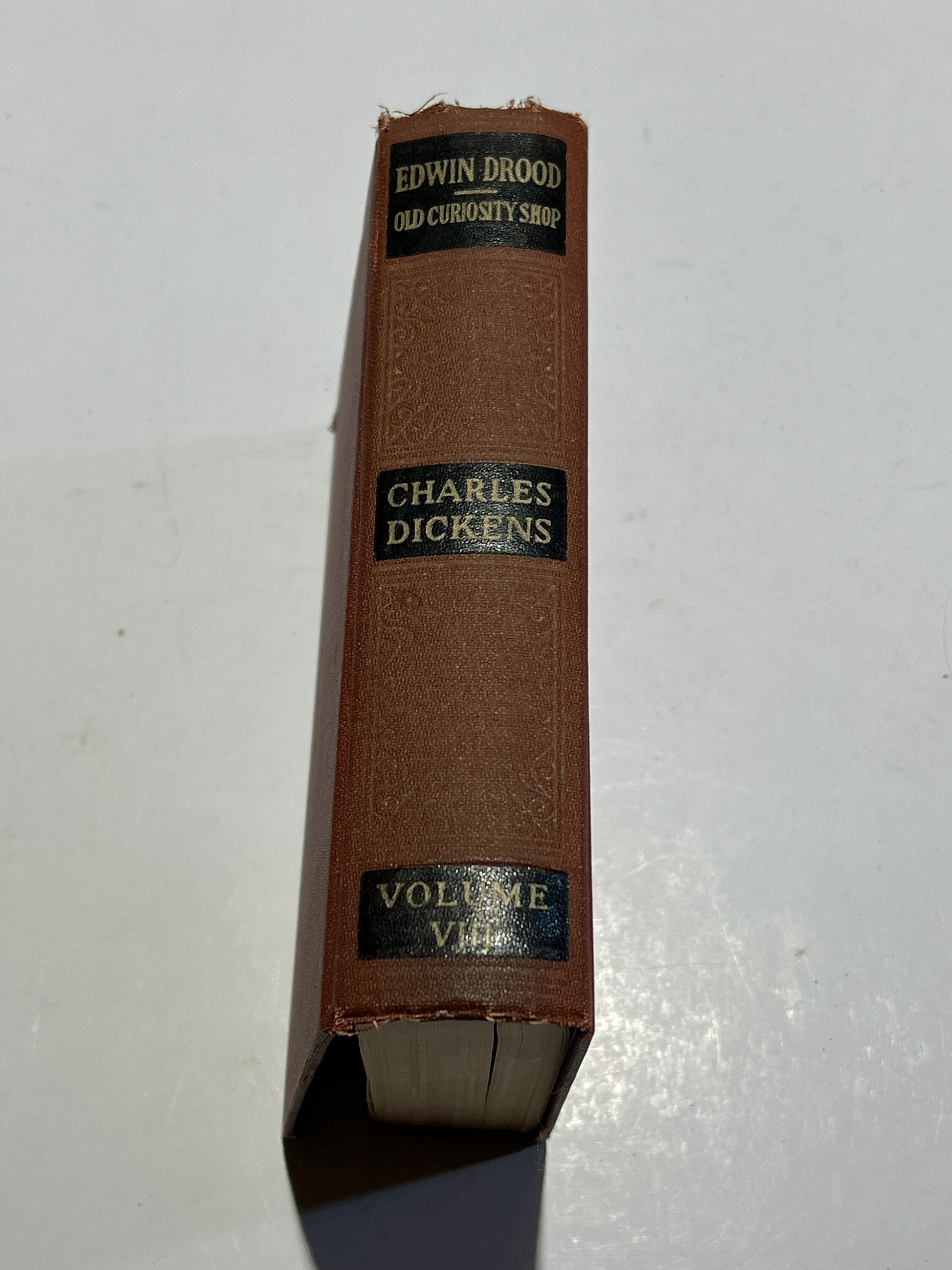 Edwin Drood & Old Curiosity Shop Volume VIII by Charles Dickens | Cleartype Edition, Illustrated | Books, Inc. Publishers | 1930s |