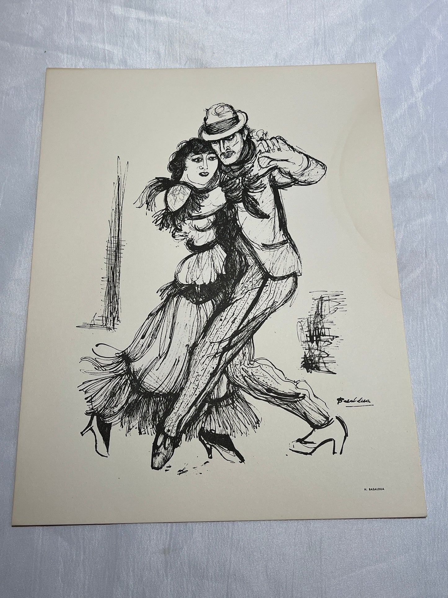 Tango Print | Hector Basaldúa Print | Print from Tango Collection | 1960s Antique Collection