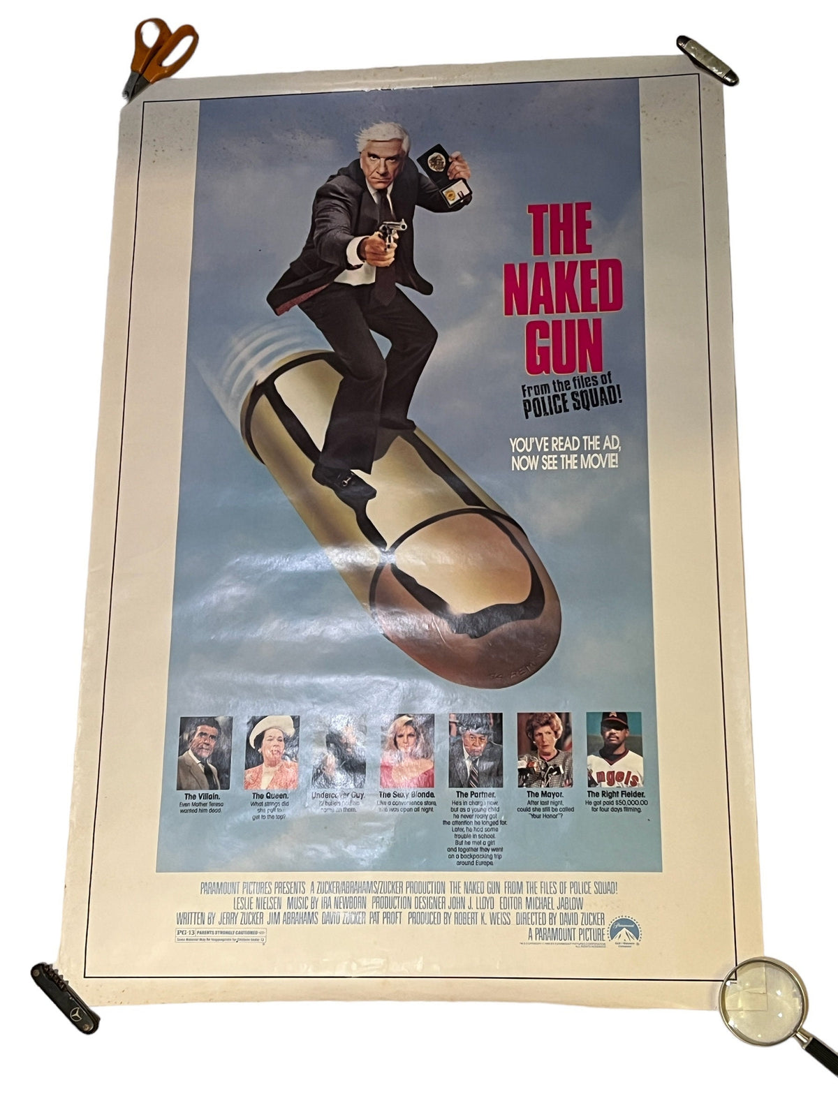 Vintage Naked Gun Poster | 1988 Naked Gun | Comedy Movie Poster | Zucker Abrahams Zucker