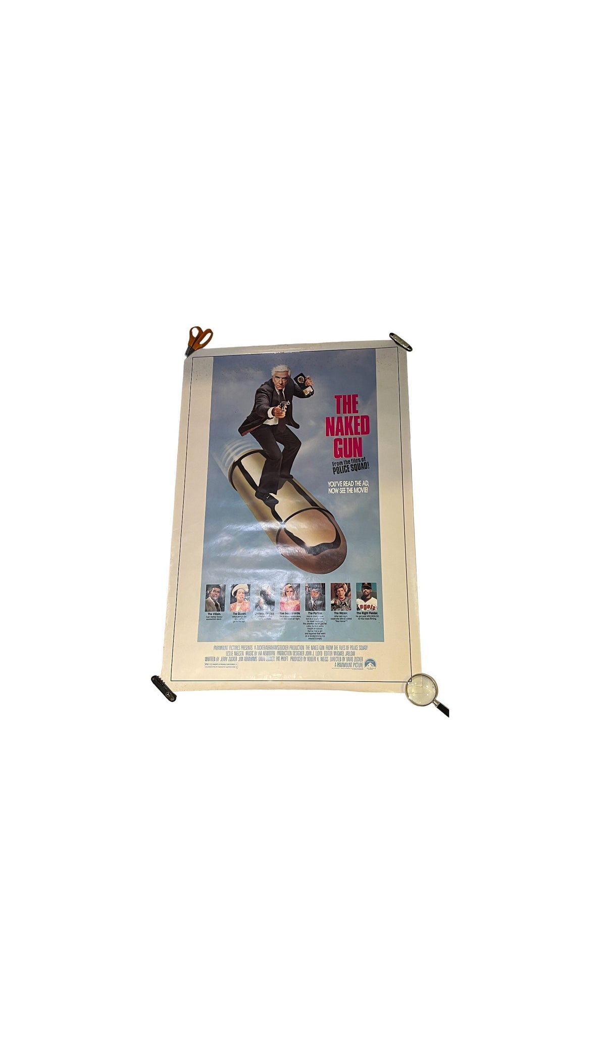 Vintage Naked Gun Poster | 1988 Naked Gun | Comedy Movie Poster | Zucker Abrahams Zucker