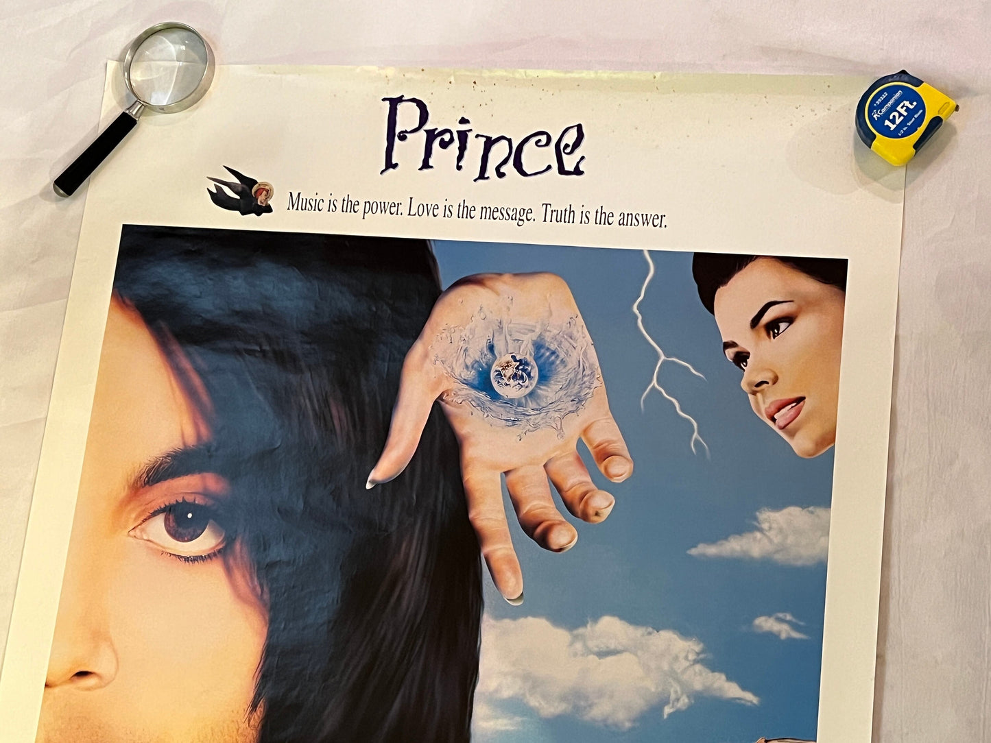 Vintage Prince Poster | 1990 Graffiti Bridge Poster | Vintage Movie Poster | Made In USA poster | Warner Brothers Original Poster