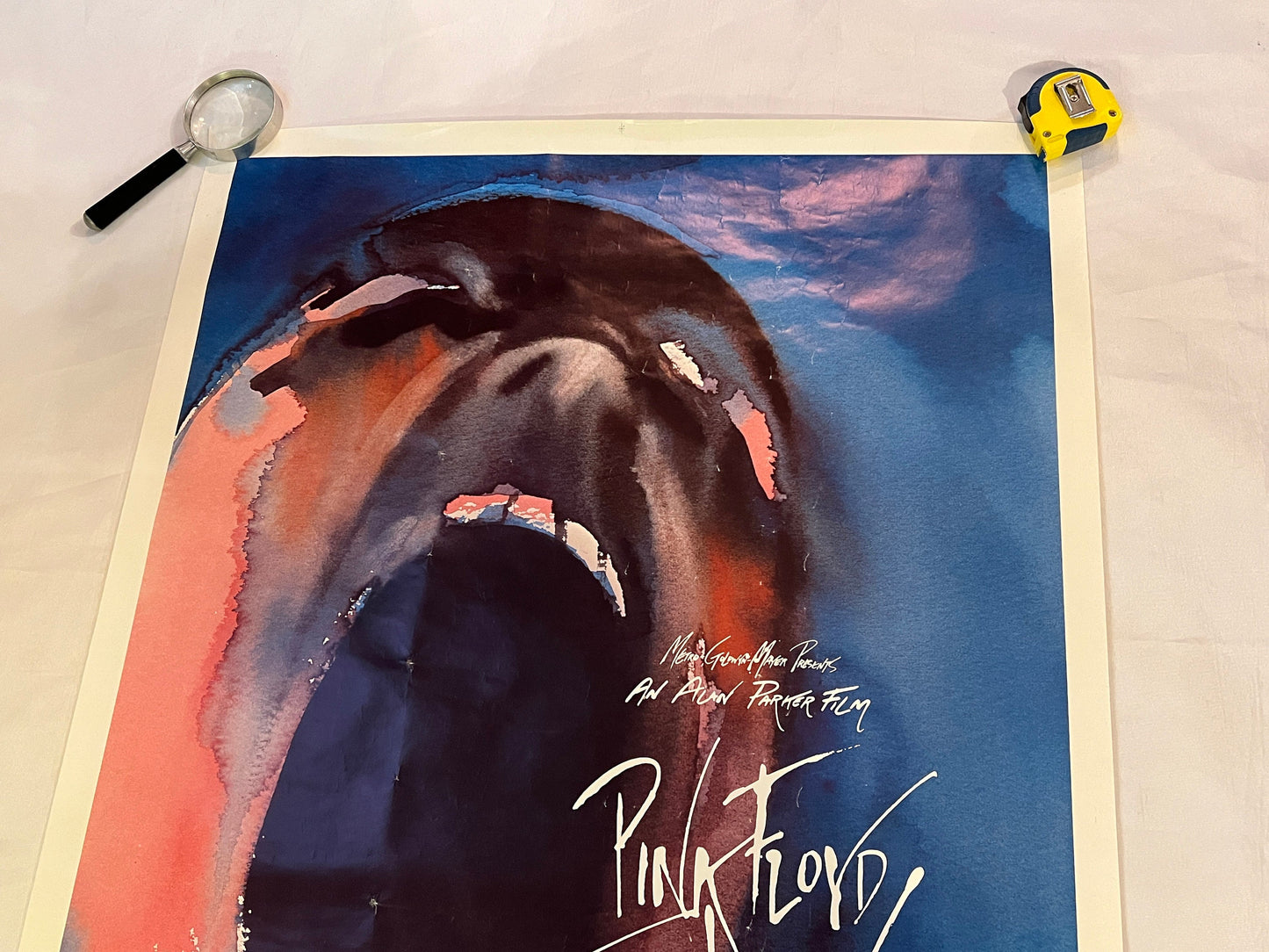 Vintage Pink Floyd The Wall Poster | 1982 The Wall Movie Poster | Musical Film Poster | Alan Parker Roger Waters | Litho In USA