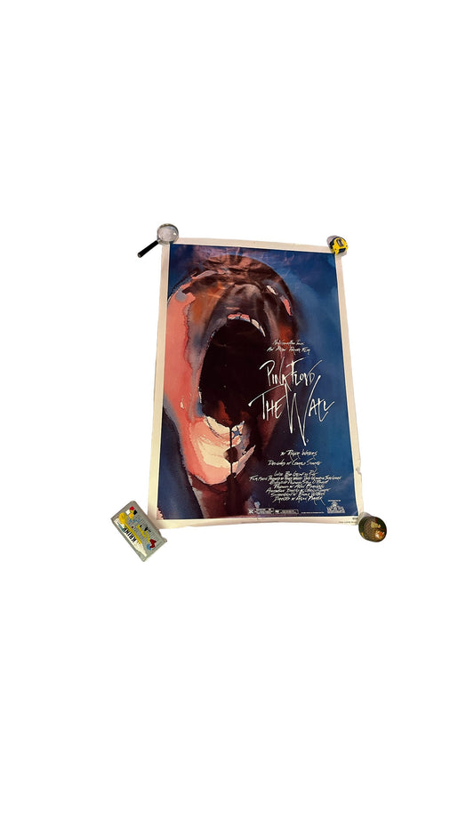 Vintage Pink Floyd The Wall Poster | 1982 The Wall Movie Poster | Musical Film Poster | Alan Parker Roger Waters | Litho In USA