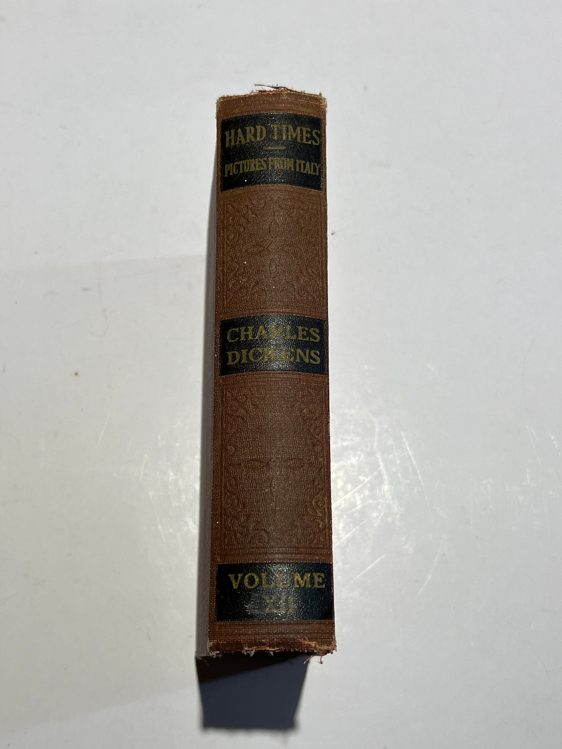 Hard Times & Pictures From Italy Volume XII by Charles Dickens | Cleartype Edition, Illustrated | Books, Inc. Publishers | 1930s |