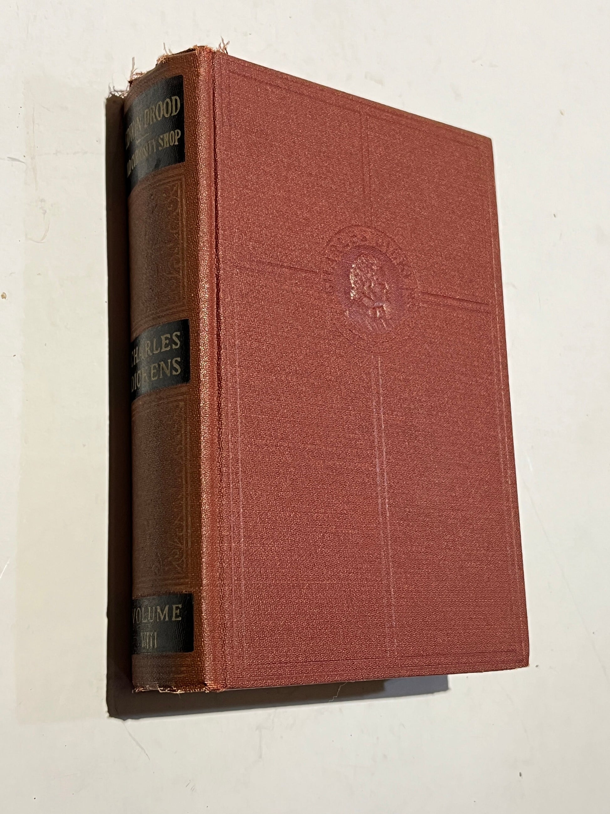 Edwin Drood & Old Curiosity Shop Volume VIII by Charles Dickens | Cleartype Edition, Illustrated | Books, Inc. Publishers | 1930s |