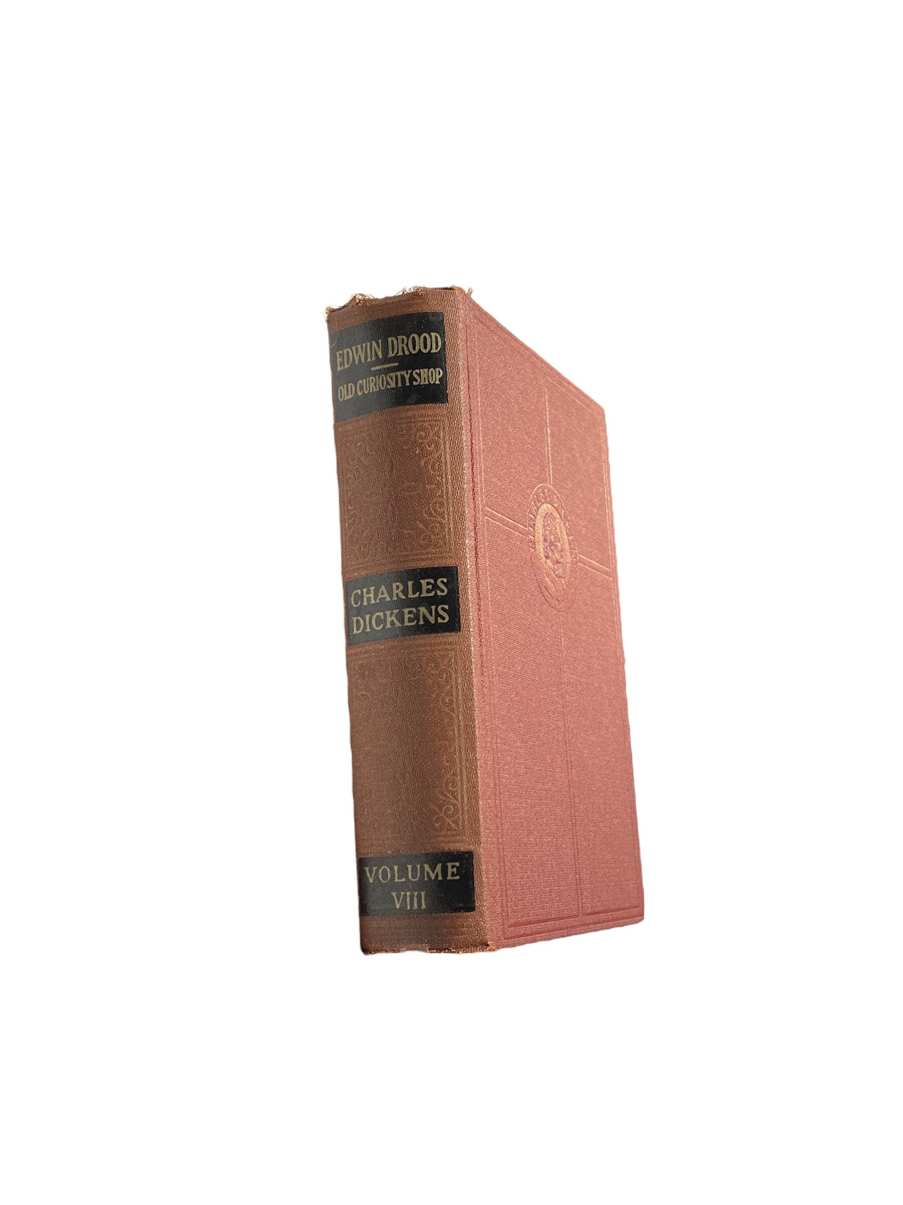 Edwin Drood & Old Curiosity Shop Volume VIII by Charles Dickens | Cleartype Edition, Illustrated | Books, Inc. Publishers | 1930s |