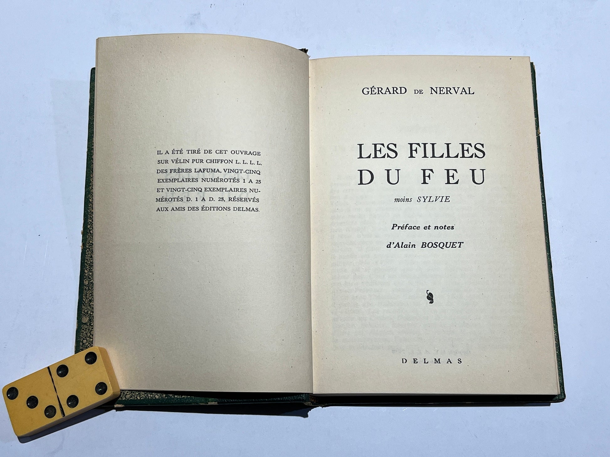 Les Filles Du Feu Hardcover | 1954 Edition | Gérard de Nerval | French Poetry | Printed In France