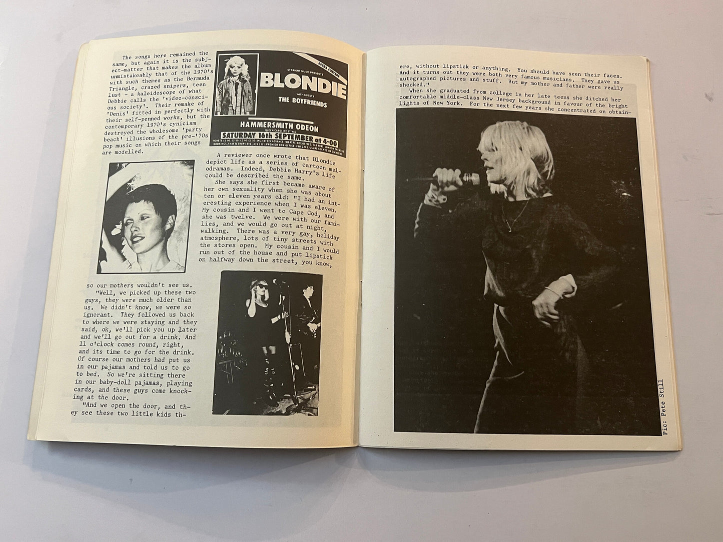 Blondie Magazine | Babylon Books | UK 1979 Softback Book Annual Debbie Harry | Vintage Collectors Item