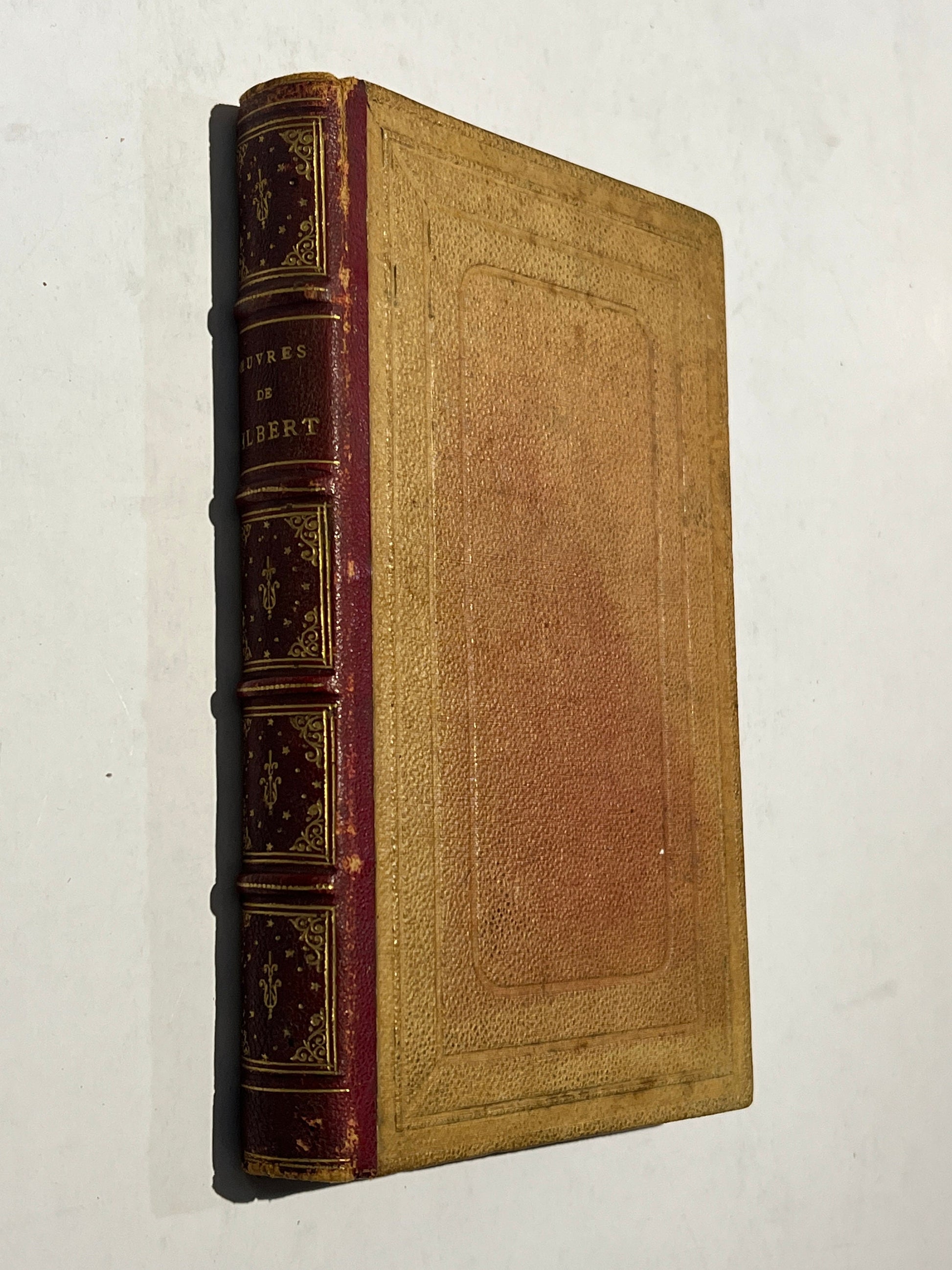 Oeuvres De Gilbert | Complete Works by Gilbert | French Antique Book | Printed In France | 1859