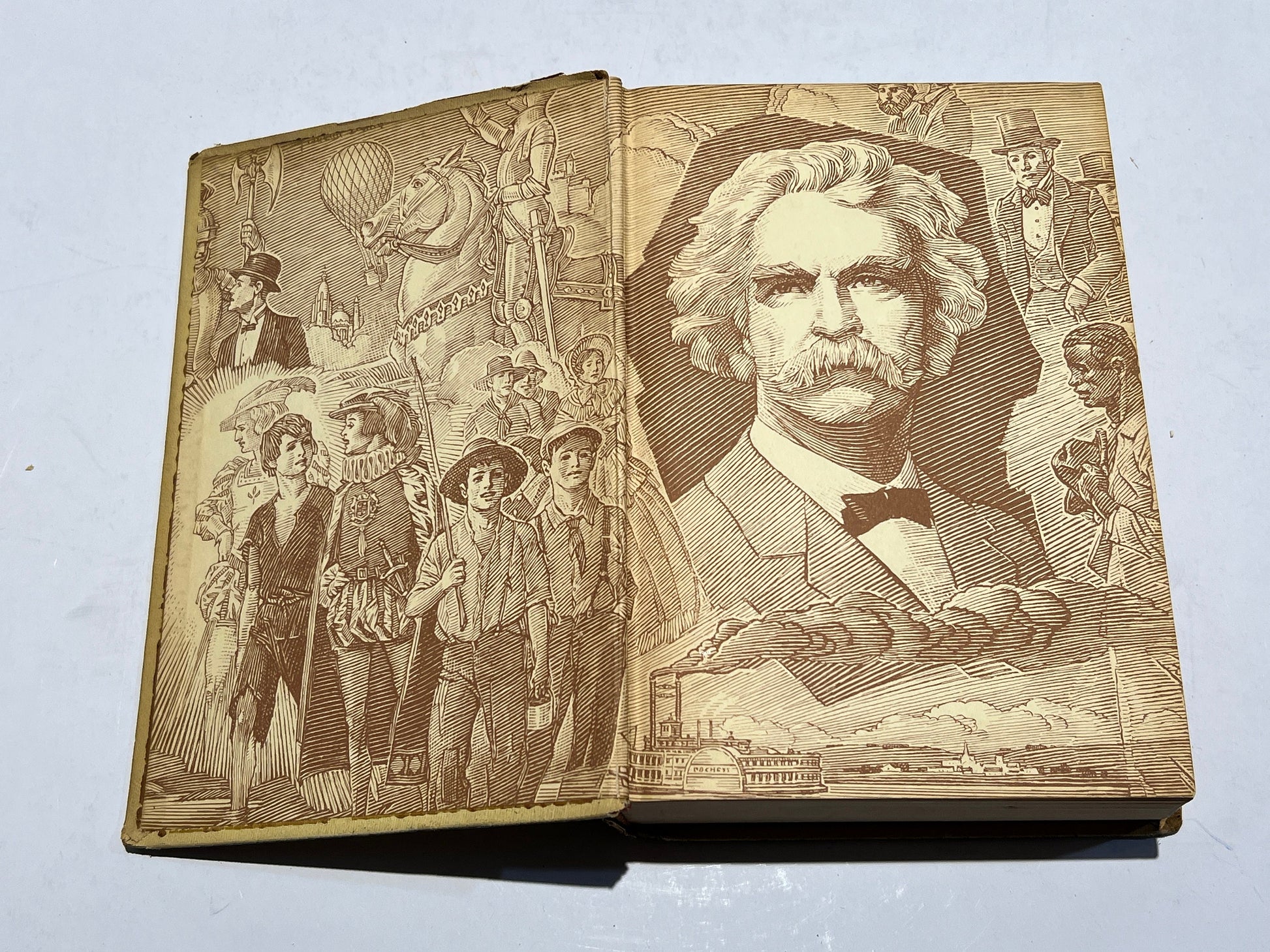 Tom Sawyer Abroad by Mark Twain | 1917 American Artists Edition | Harper Brothers New York | Made In US | Literature & Fiction