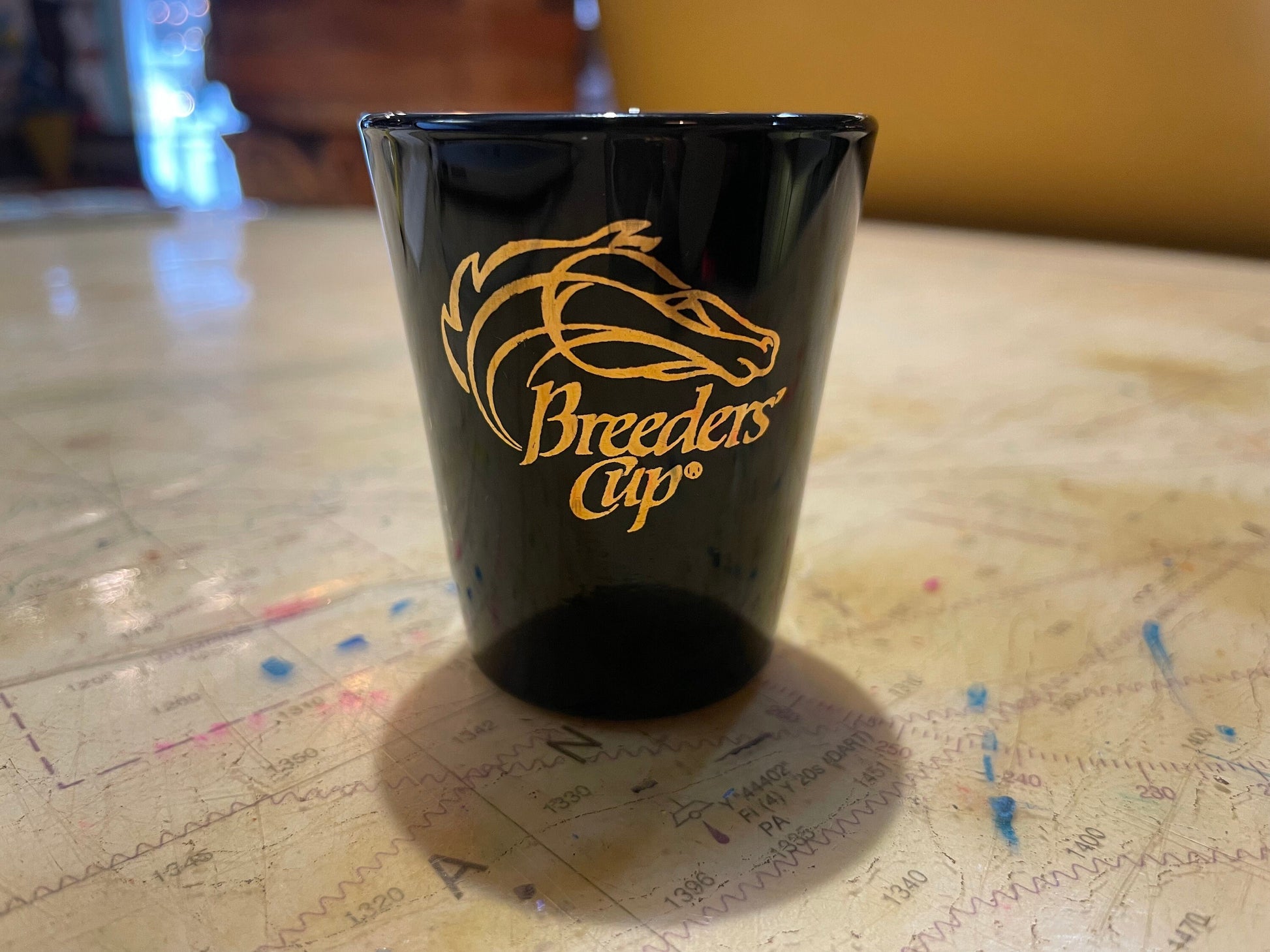 Vintage 1992 Breeders Cup Shot Glass