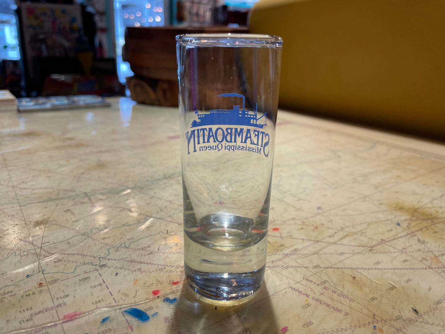 Vintage 1996 Steamboatin' Mississippi Queen Shot Glass